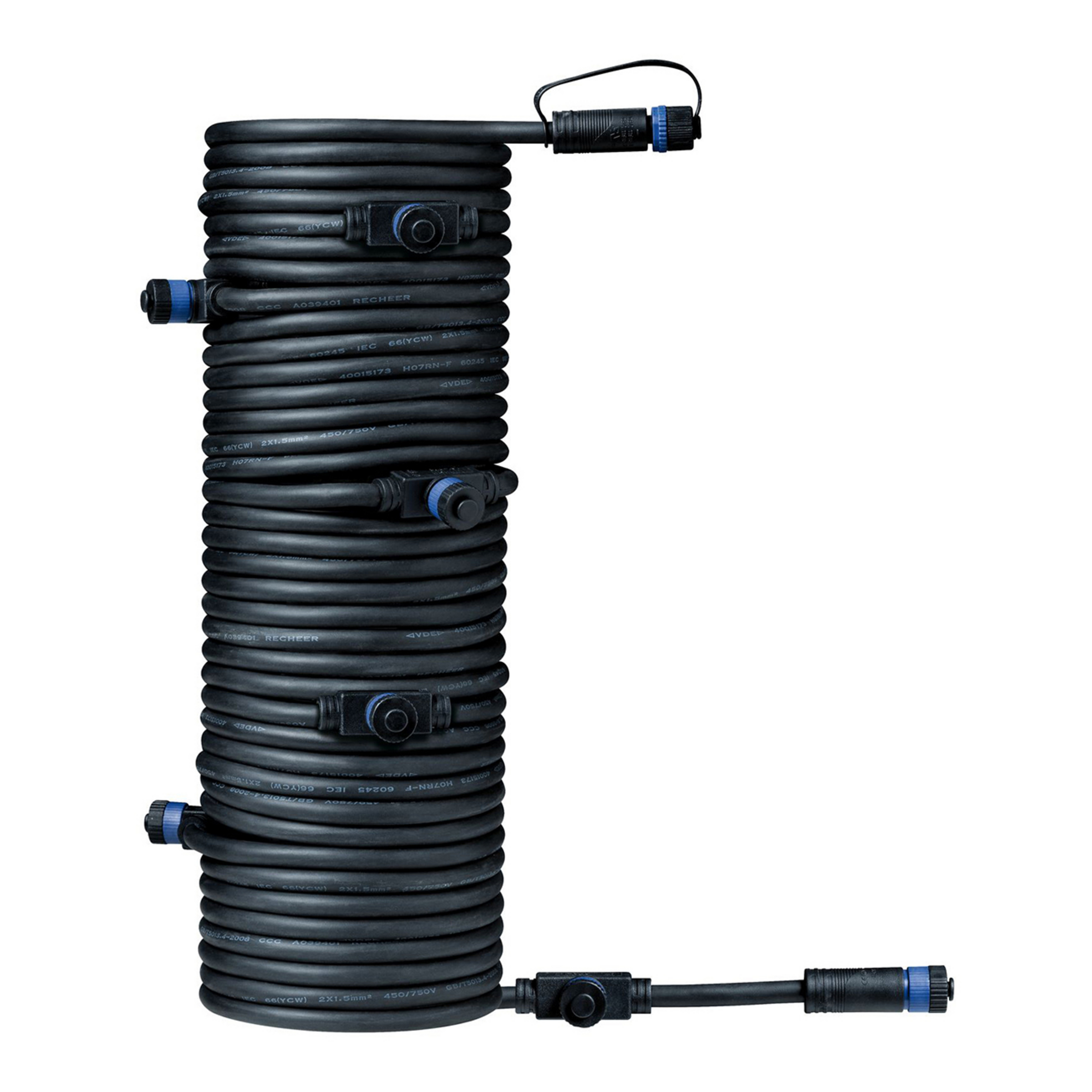 Plug & Shine 93931 Cable 15m, 1 in/7 out - Paulmann