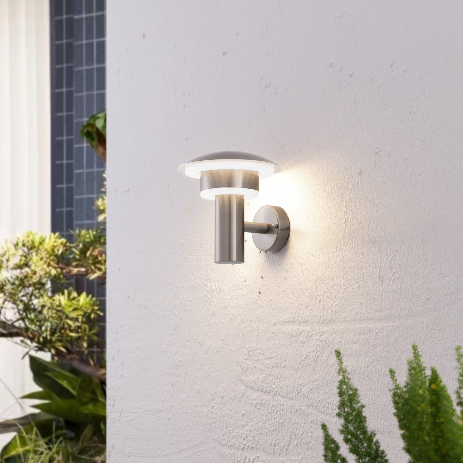 Lillie Candeeiro de Parede Exterior Steel - Lindby
