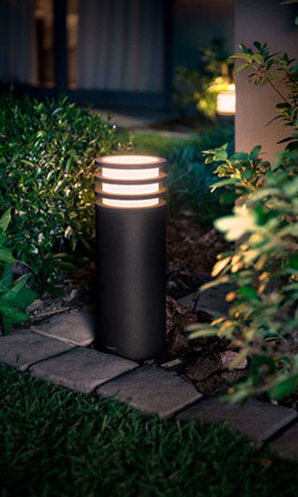 Lucca Lampadare Exterior Low Hue White Antracit - Philips Hue