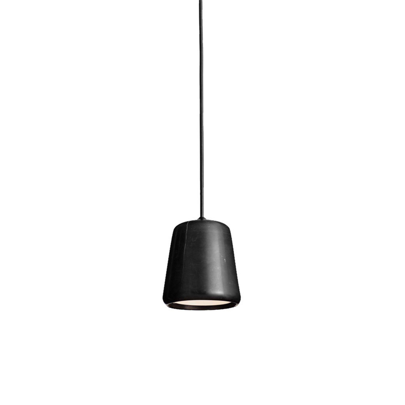 Material Lampada a Sospensione Marmo Nero - New Works