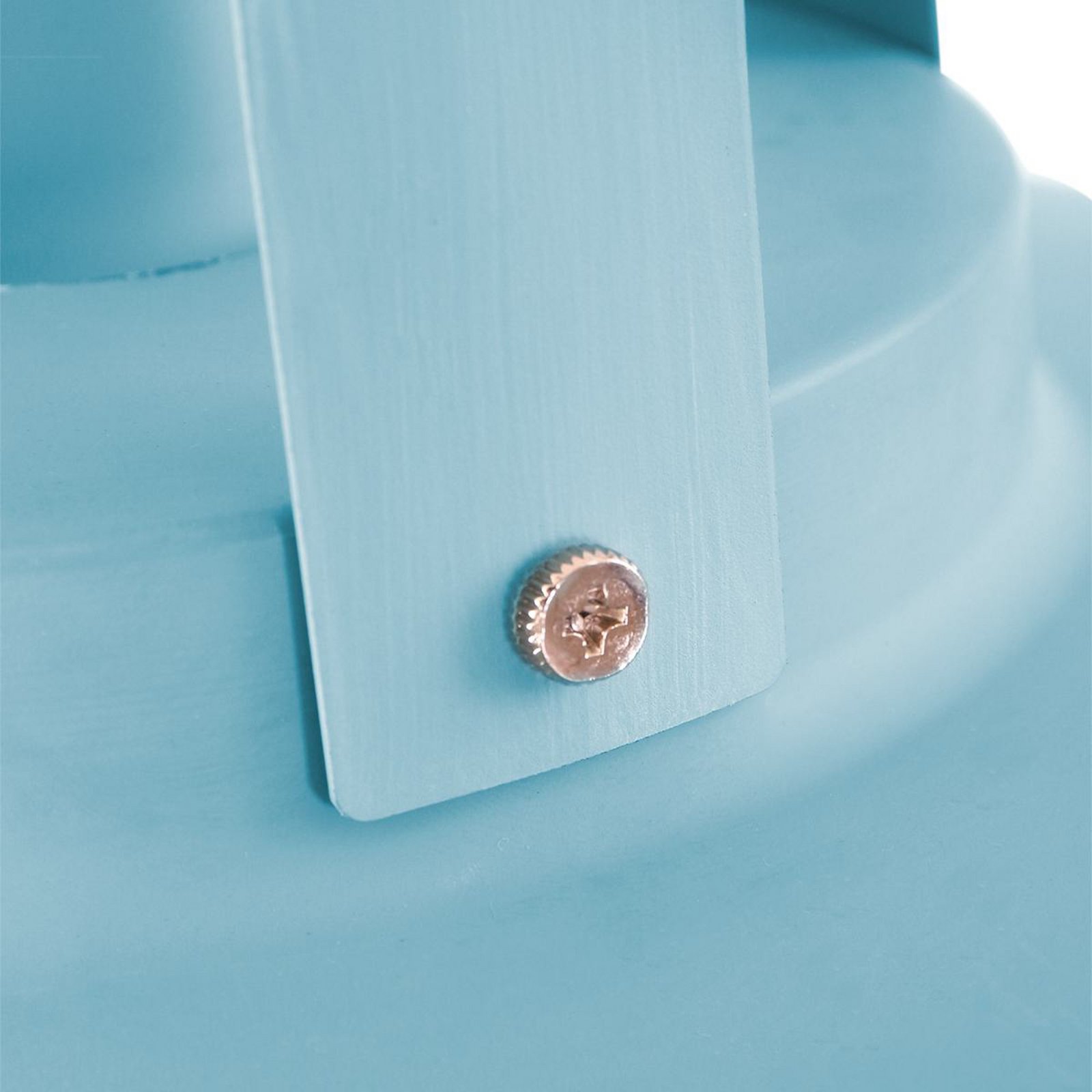 Eden pendant light, light blue, metal, E27 socket
