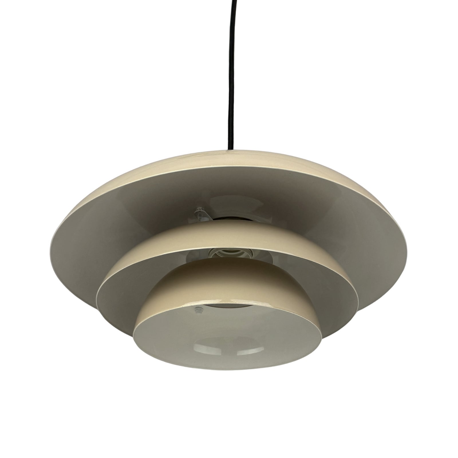 Ava hængelampe, beige, metal, Ø 31 cm – Dyberg Larsen Ava hængelampe, beige, metal, Ø 31 cm – Dyberg Larsen