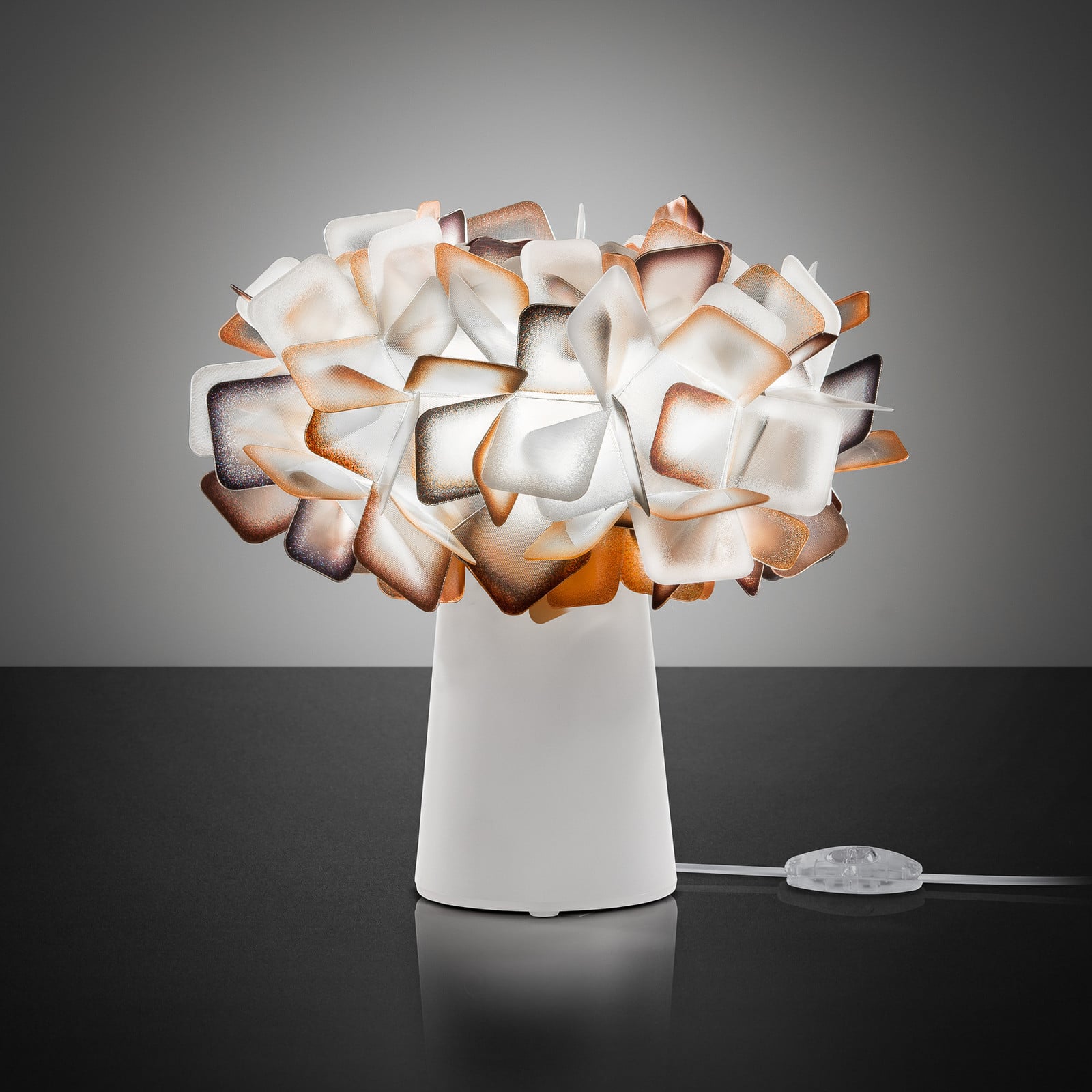 Clizia Bordlampe Orange Slamp - Spisestue - Moderne - Plastik - Med én lyskilde