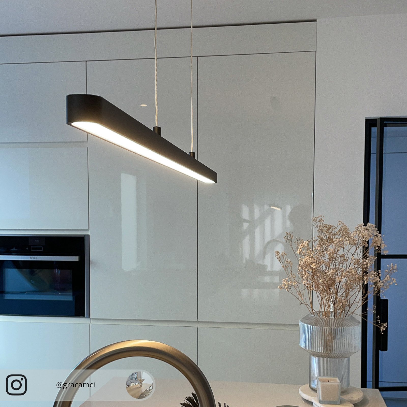 Lento LED Suspension Dim. Noir - Paulmann