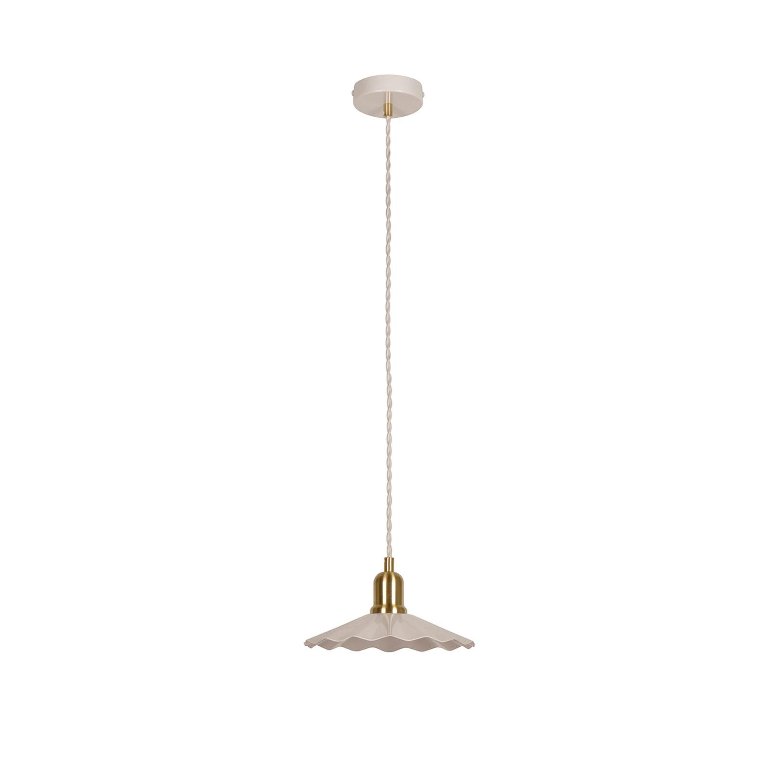 Rippvalgusti Suzette, valge, Ø 22 cm, metall
