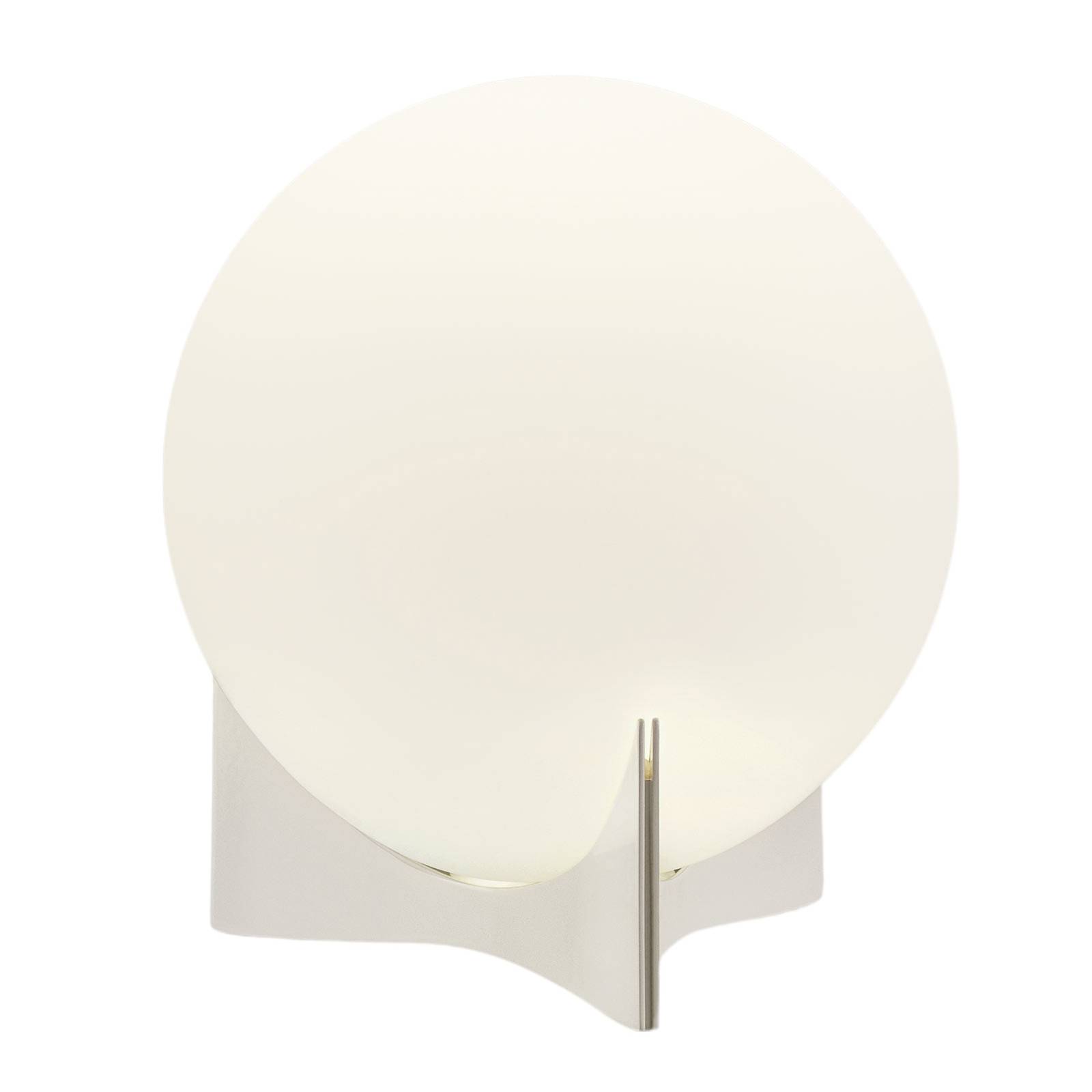 Terzani Tischleuchte Oscar, weiß, Ø 20 cm, Glas
