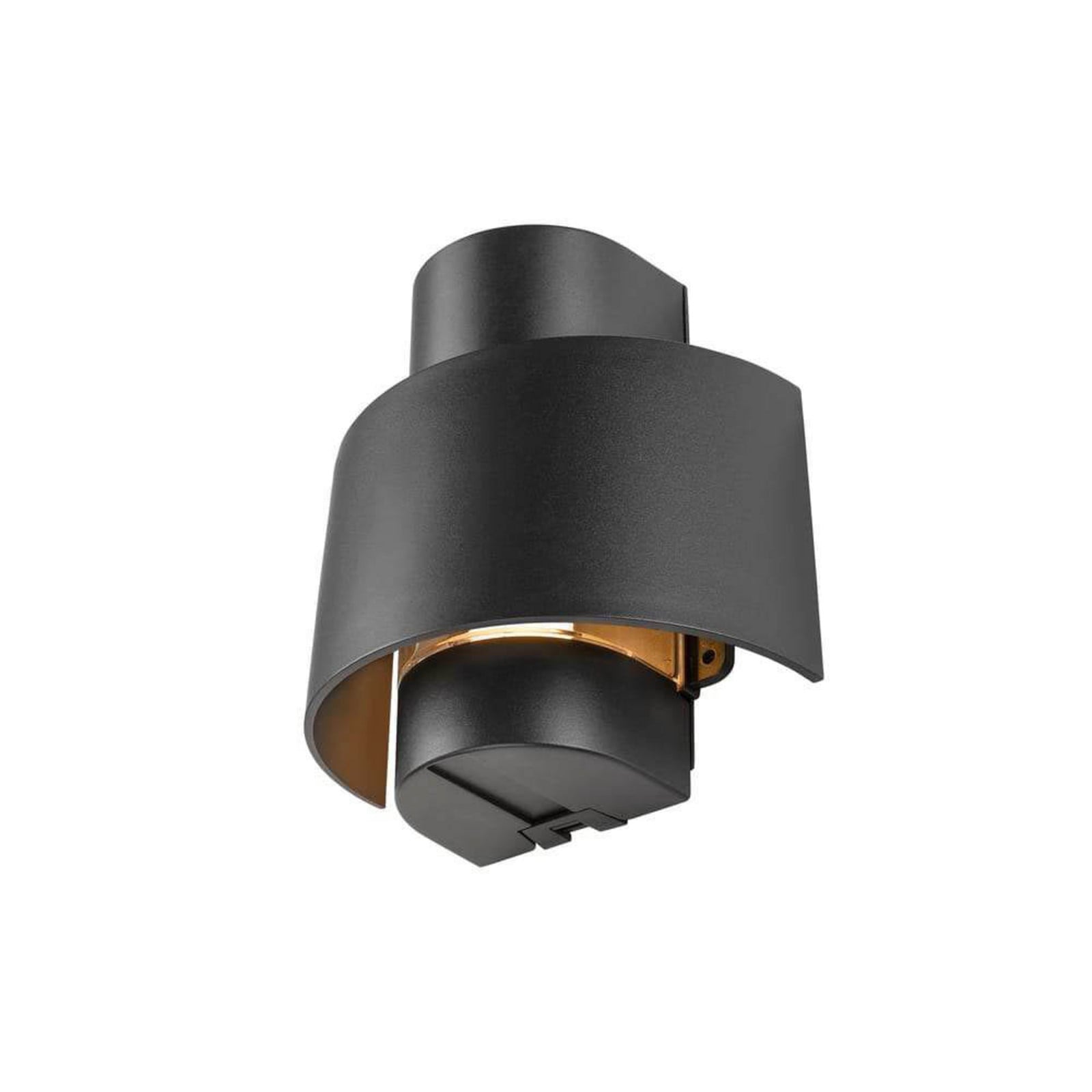 Photoni Cyl Udendørs Væglampe Cylindrical Black SLV - Terrasse - Aluminium