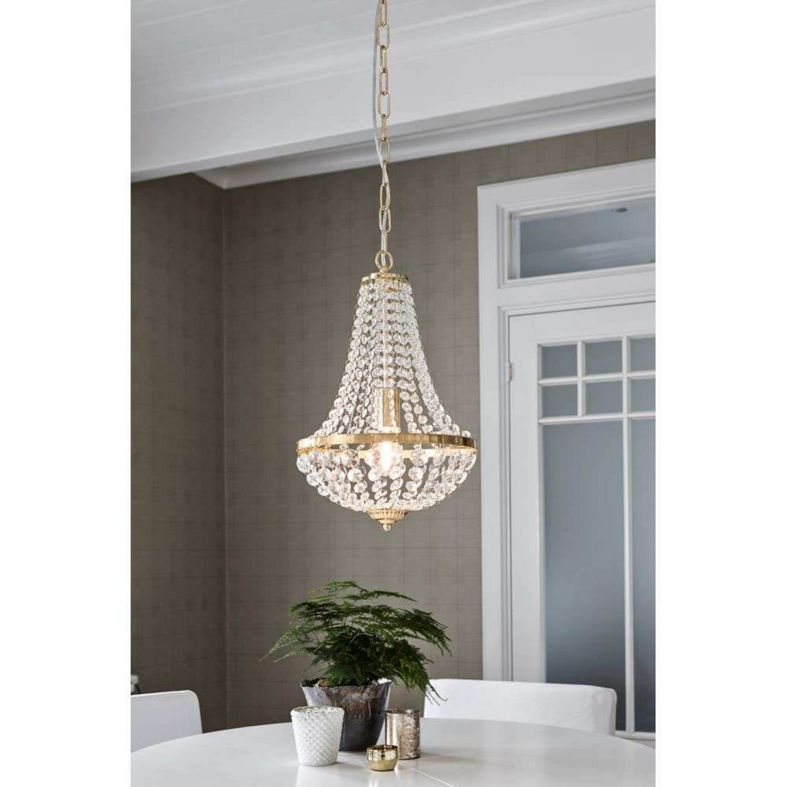 Gränsö 1 Kronleuchter Brushed Brass - Markslöjd
