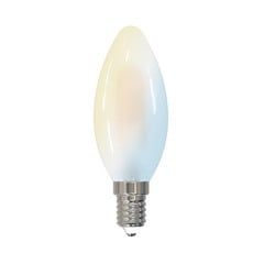 LUUMR Bombilla vela LED inteligente E14 4,2 W mate CCT Tuya WLAN