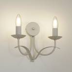 Lindby Amonja lámpara de pared, 2 luces, blanco