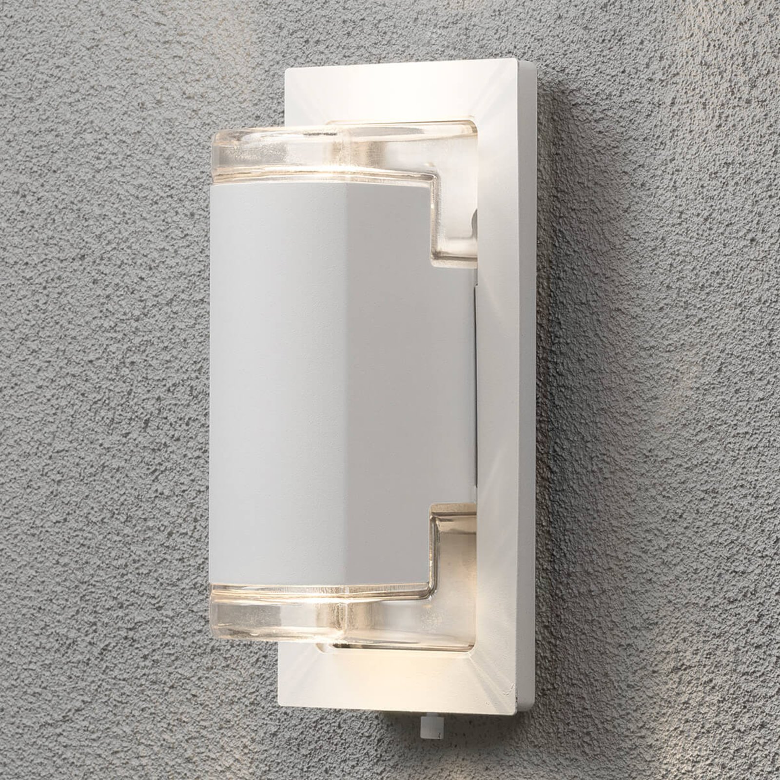 Potenza outdoor wall light, Up & Down, white