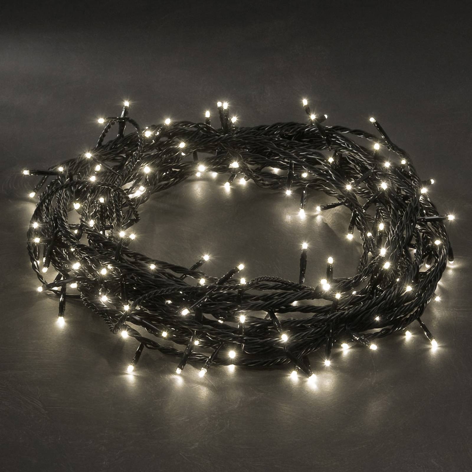 Levně LED mikro světelný řetěz teplá bílá 180 plamenů 17,5 m