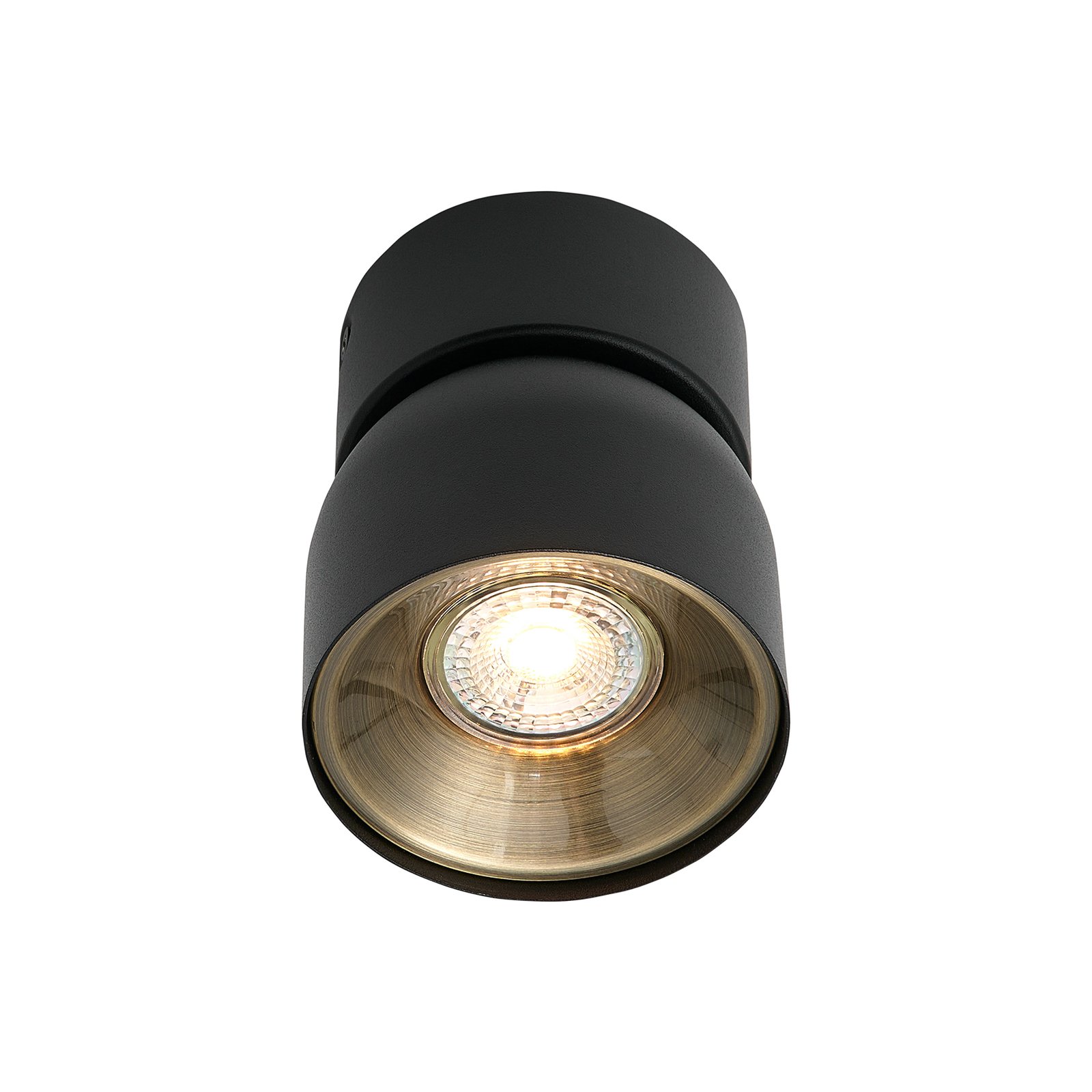Downlight Pitcher, GU10, 1-lamp, metaal, zwart