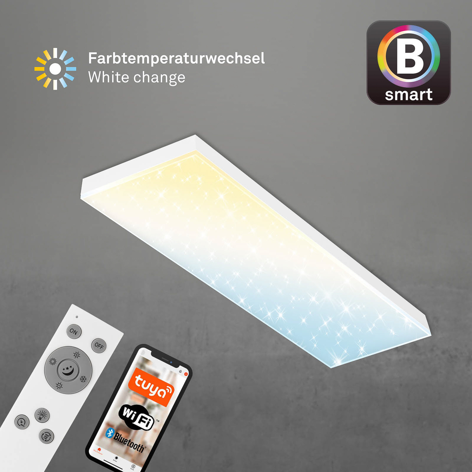 LED panel Frameless SL WiFi Bluetooth 100x25cm