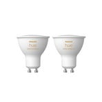 Philips Hue White Amb. 4,2W Bluetooth GU10 Pære 2 pcs. - Philips Hue