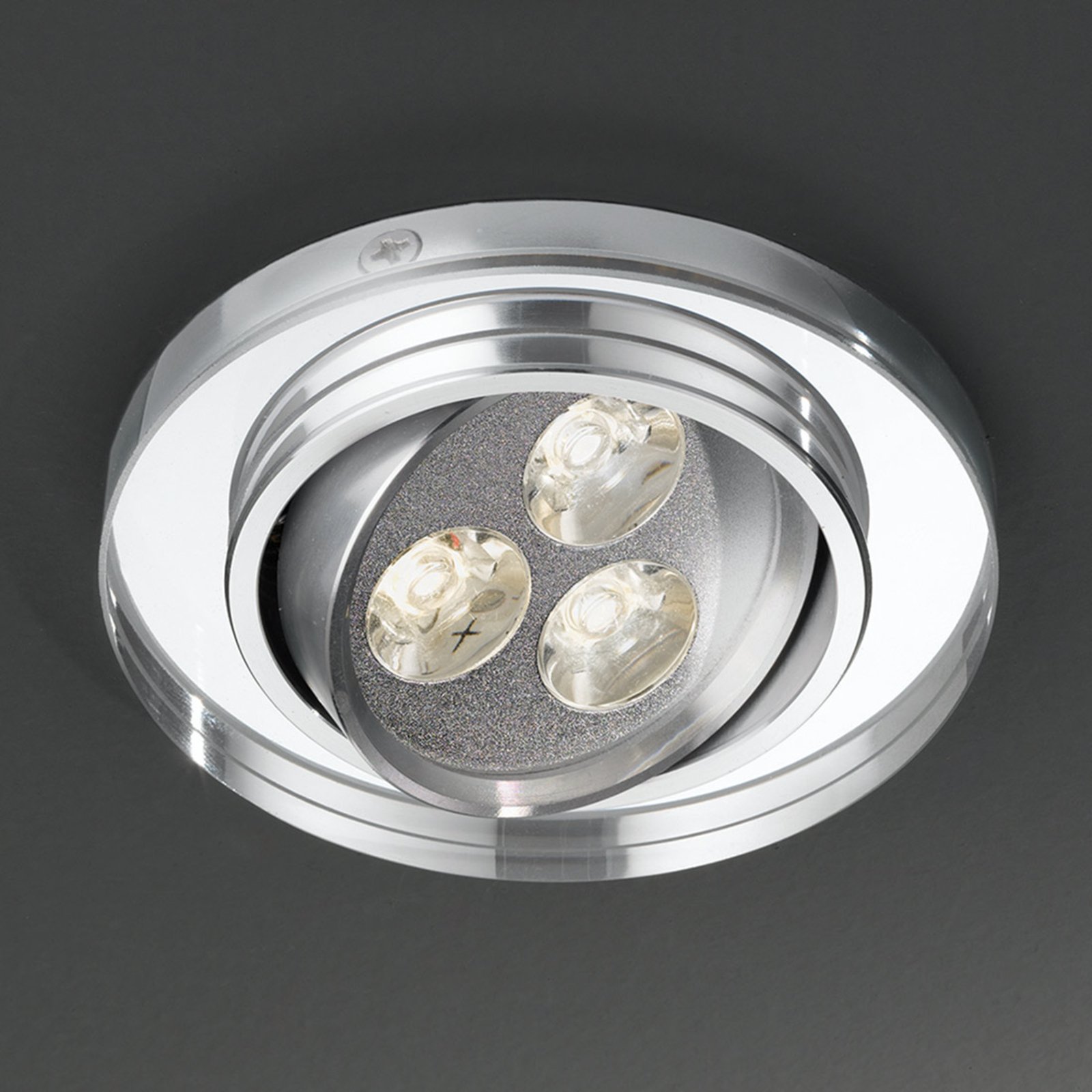 Orion Maria LED Built-In Light 200 Lumen Round, for Living / Dining Room, Glass, metal, 1 W, energy efficiency: A+, H: 0.9 cm