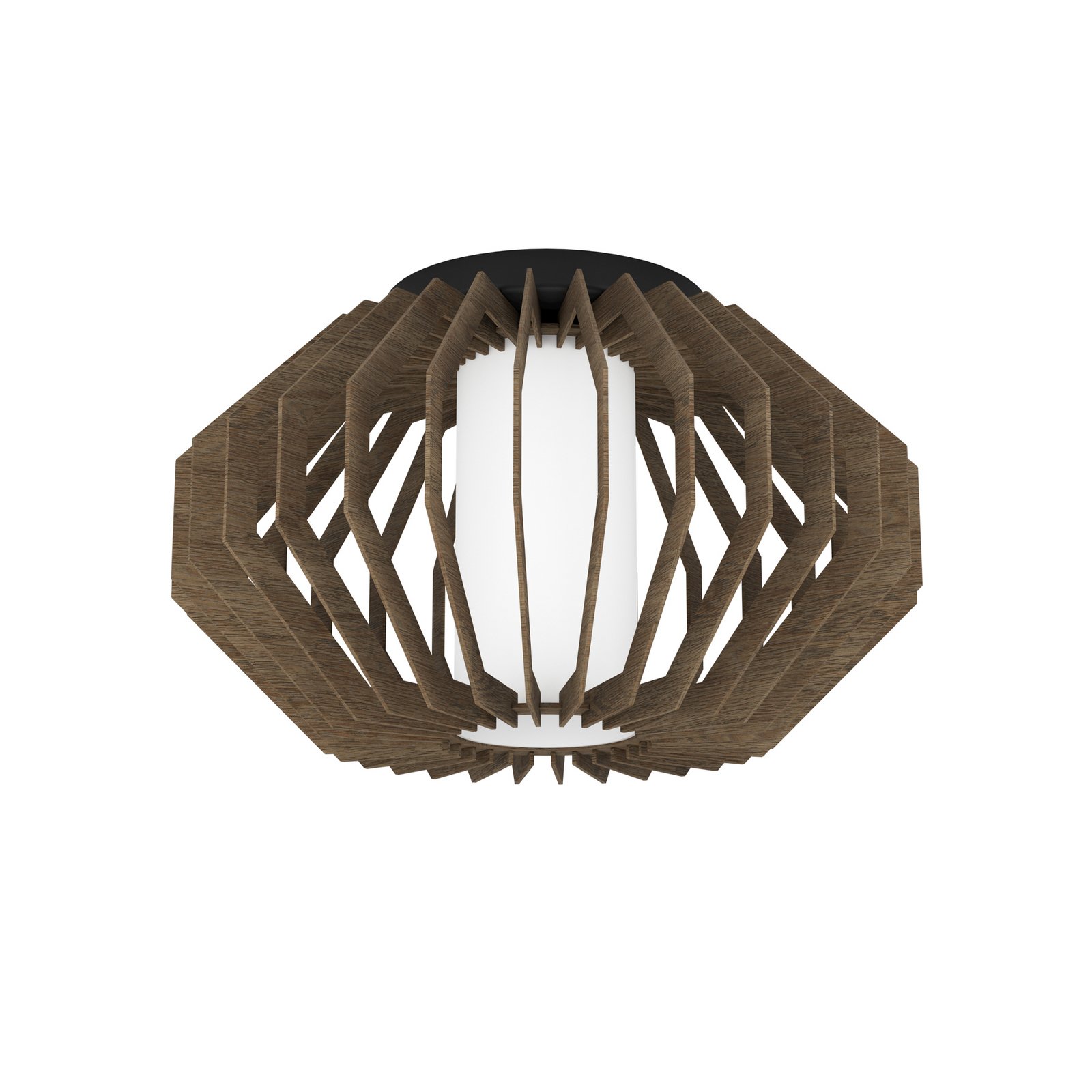 Lampa sufitowa Rusticaria z drewnianymi rozpórkami