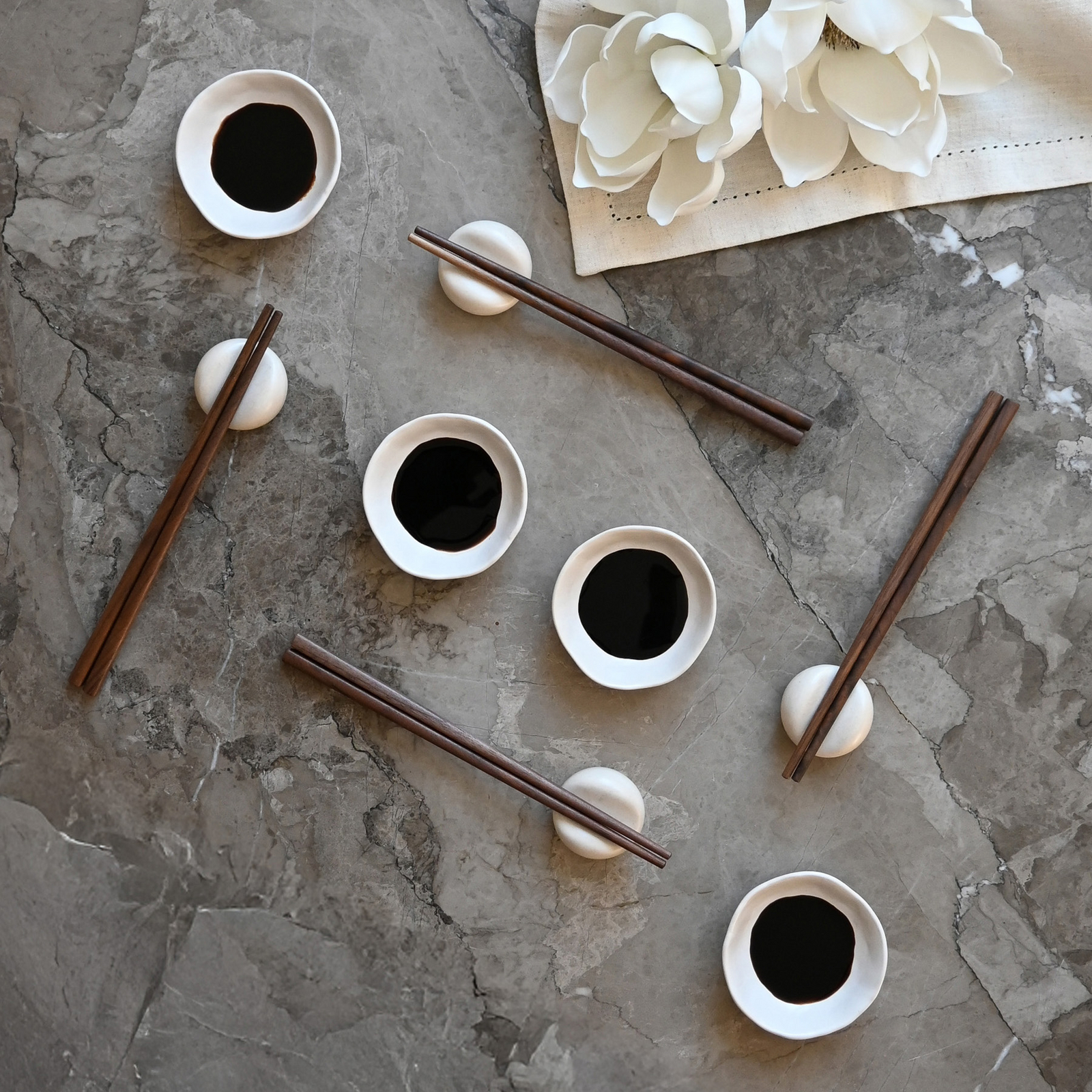 Miska Native, wysokość 3 cm, zestaw 4 sztuk, biała – 101 Copenhagen