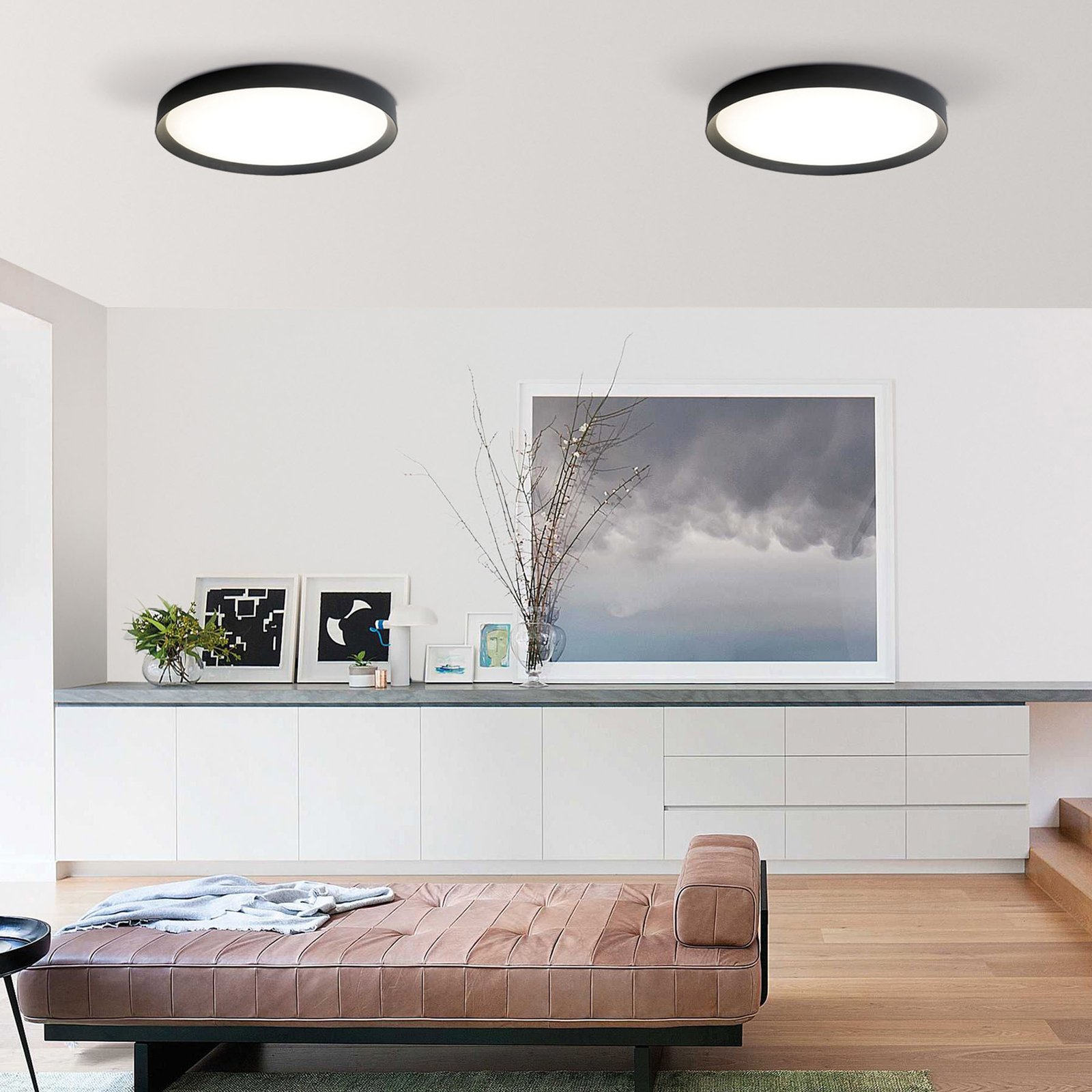 LED ceiling lamp Minsk DALI Ø 60cm Casambi