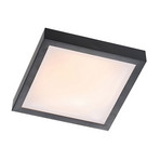 Lindby Atilio LED-Deckenleuchte in Schwarz, eckig