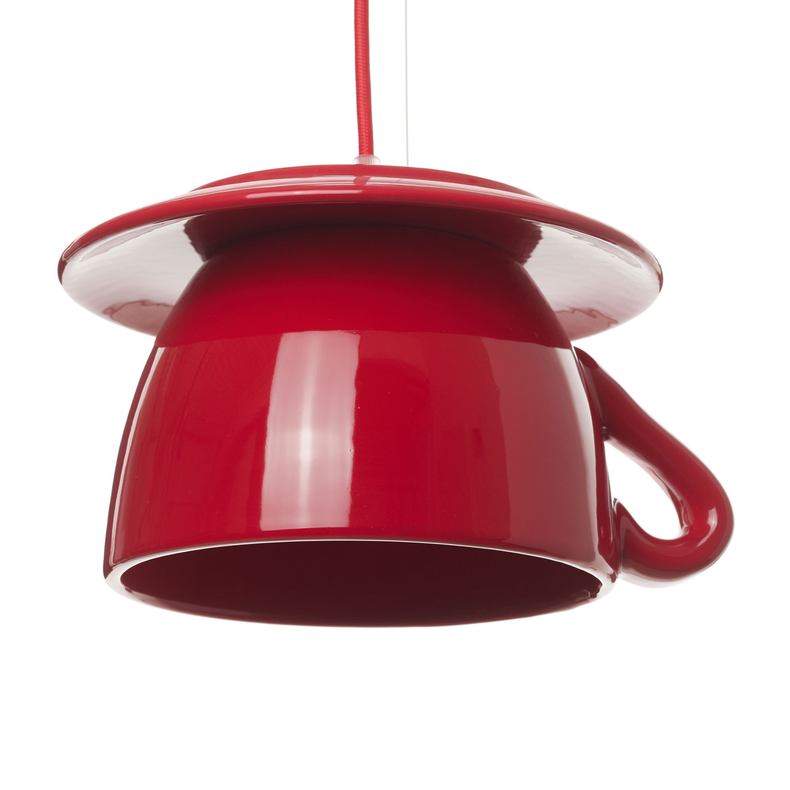 Tazza rote Keramik Hängeleuchte für die Küche Tazza rote Keramik Hängeleuchte für die Küche