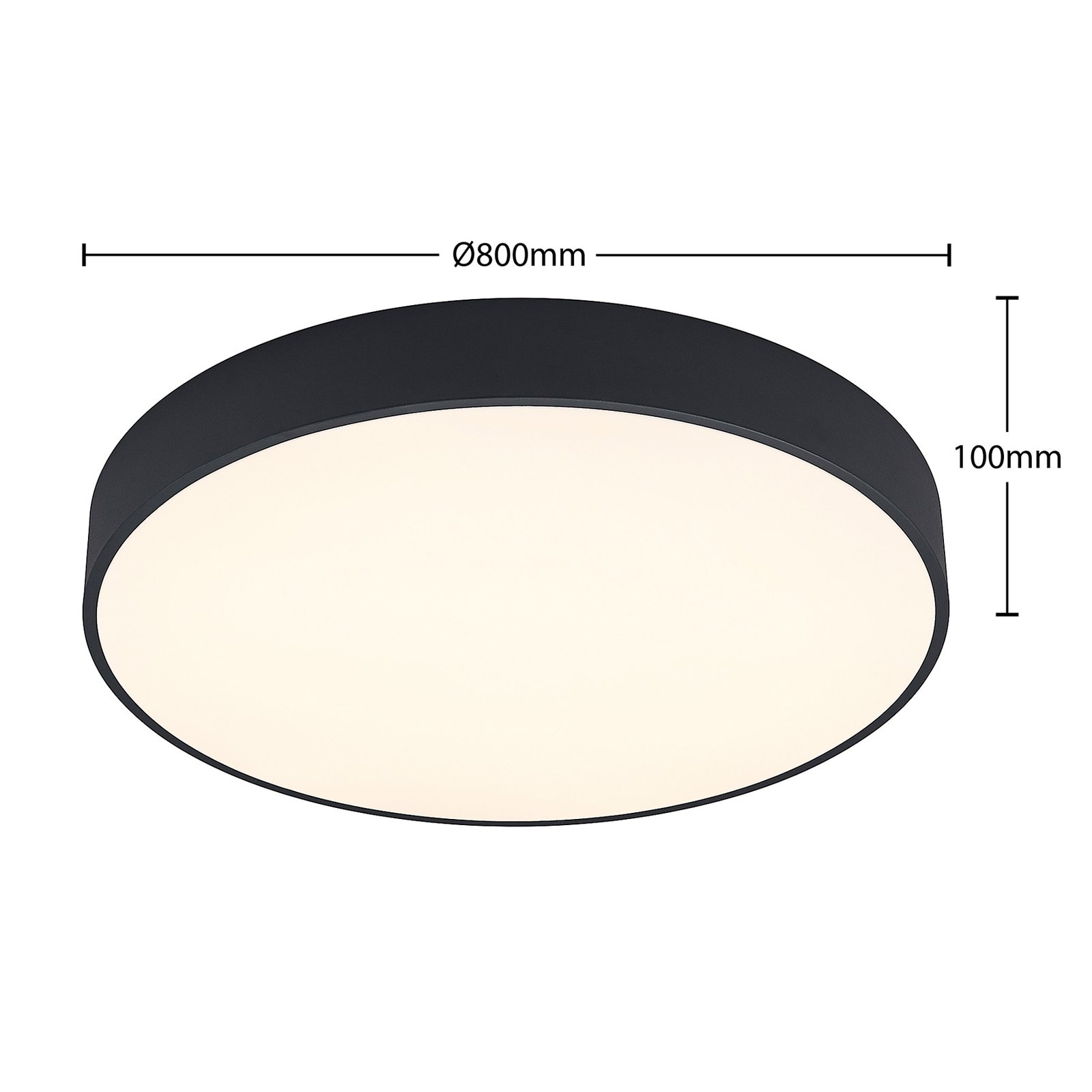 Noabelle LED Deckenleuchte Ø80 Black - Arcchio
