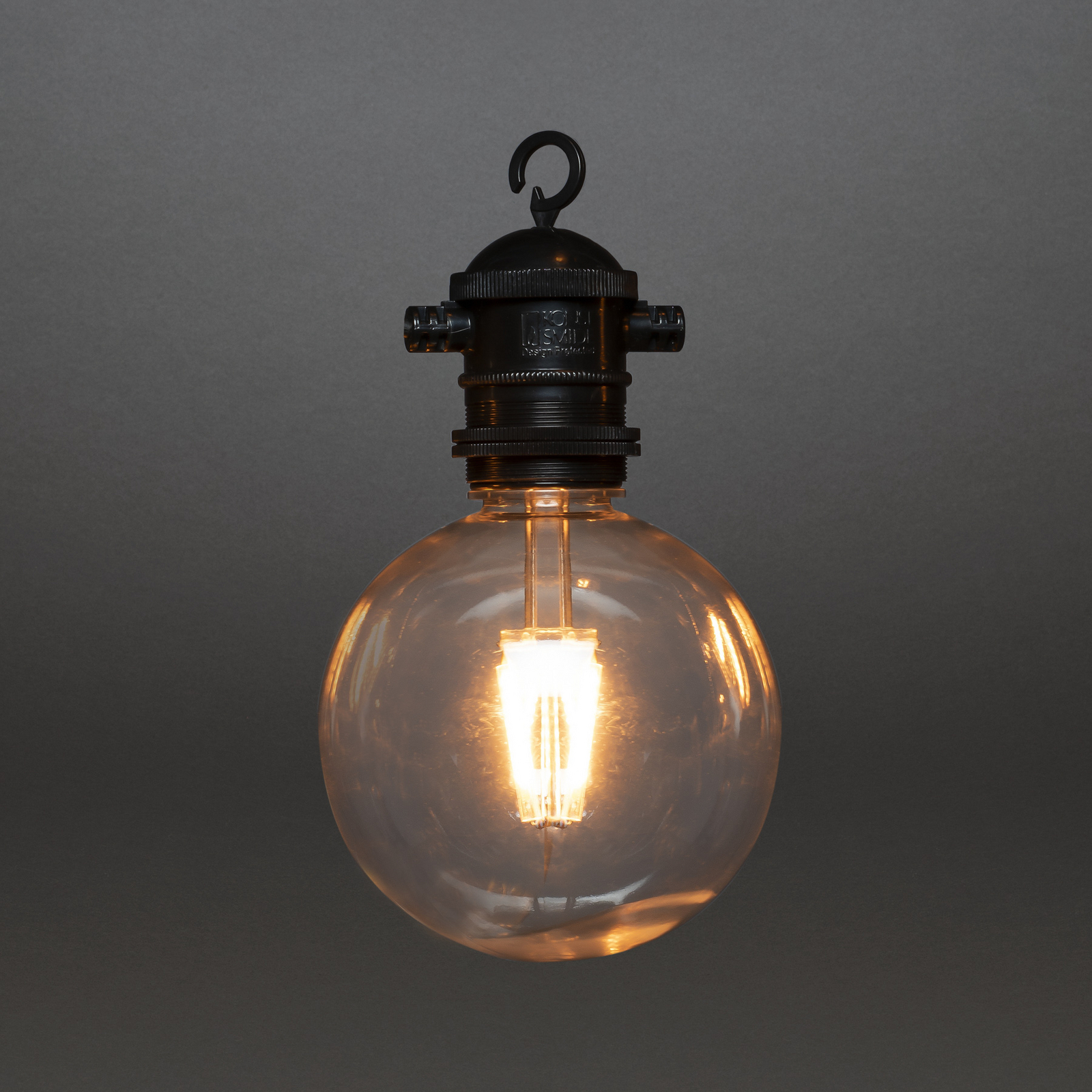 LED lichtketting op zonne-energie voor feestjes, 7 W, amberkleurig, IP44, 1800 K