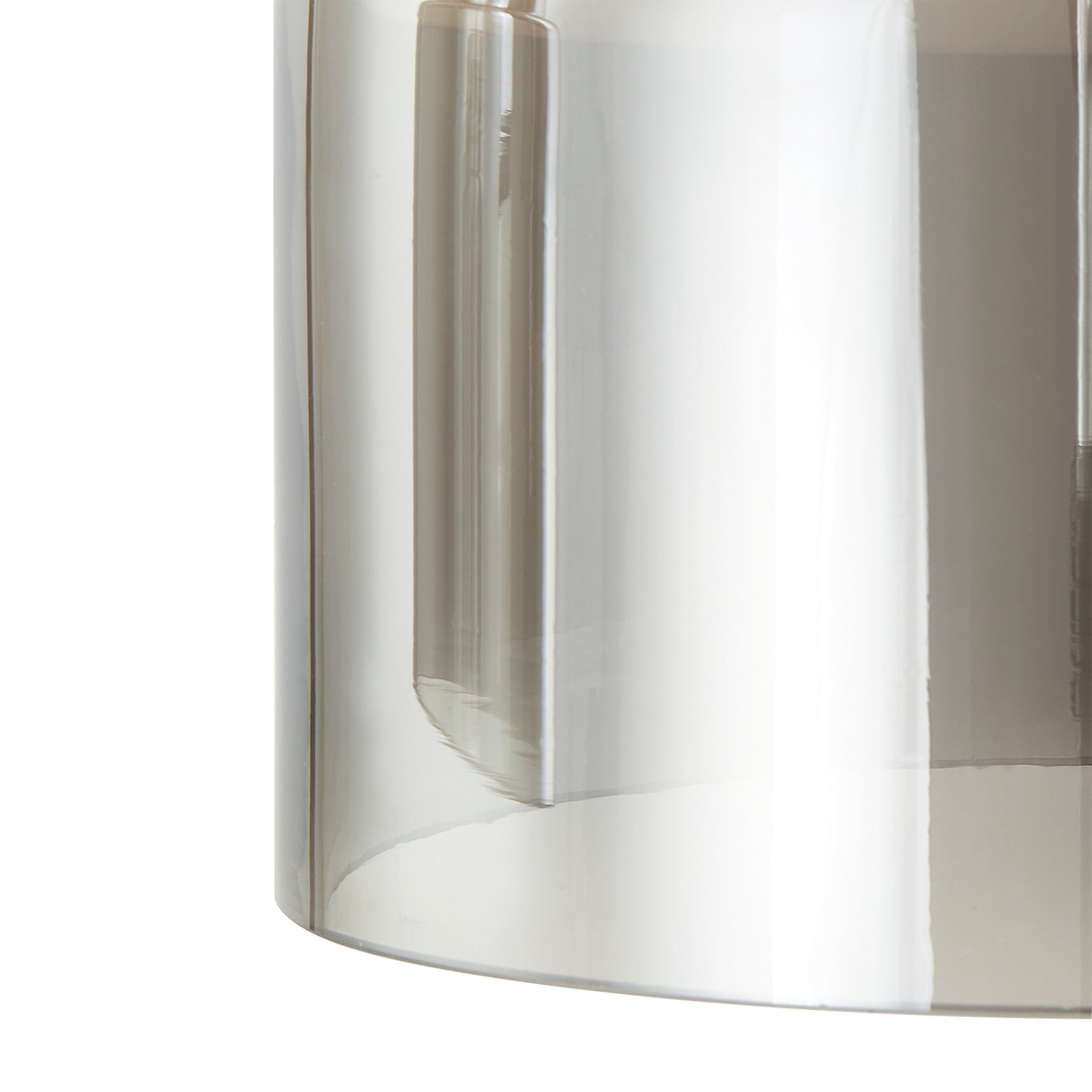 "Lucande Diano" pakabinamas šviestuvas, dūmų pilkos spalvos, trijų lempų