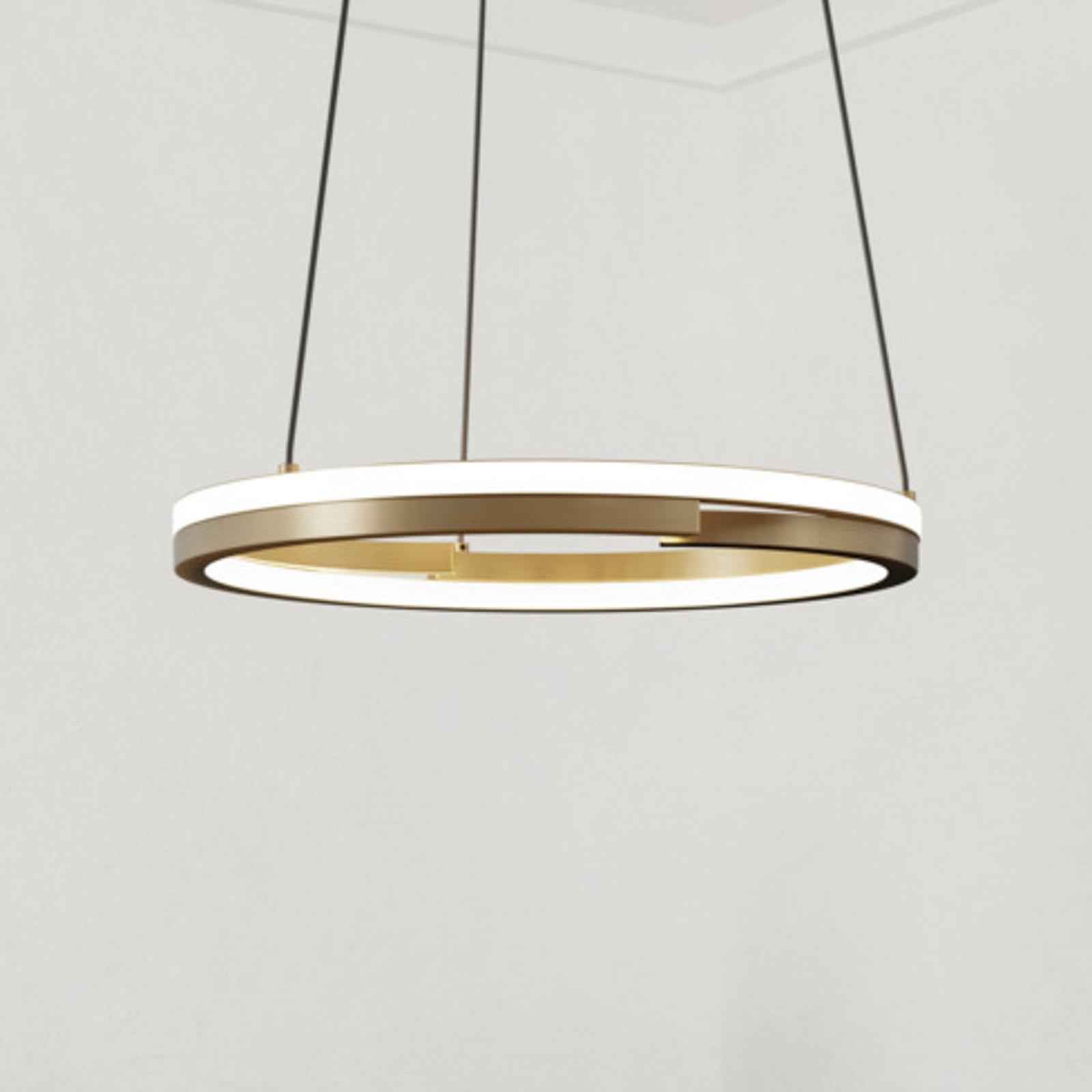EGLO LED hanglamp MEZZOMONTE, brons, Ø 48 cm, CCT