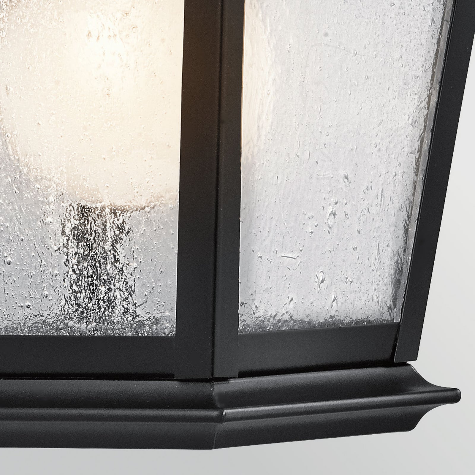 Mount Vernon black outdoor wall lamp, height 32 cm, IP44 - KICHLER Mount Vernon black outdoor wall lamp, height 32 cm, IP44 - KICHLER