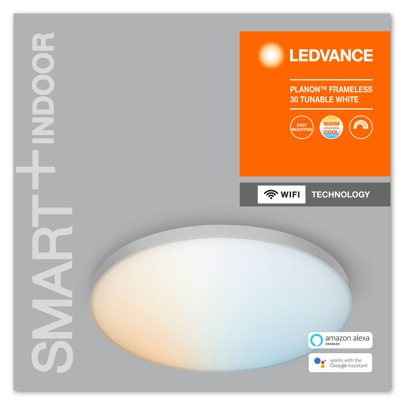 Painel LEDVANCE SMART+ WiFi Planon LED CCT Ø30cm