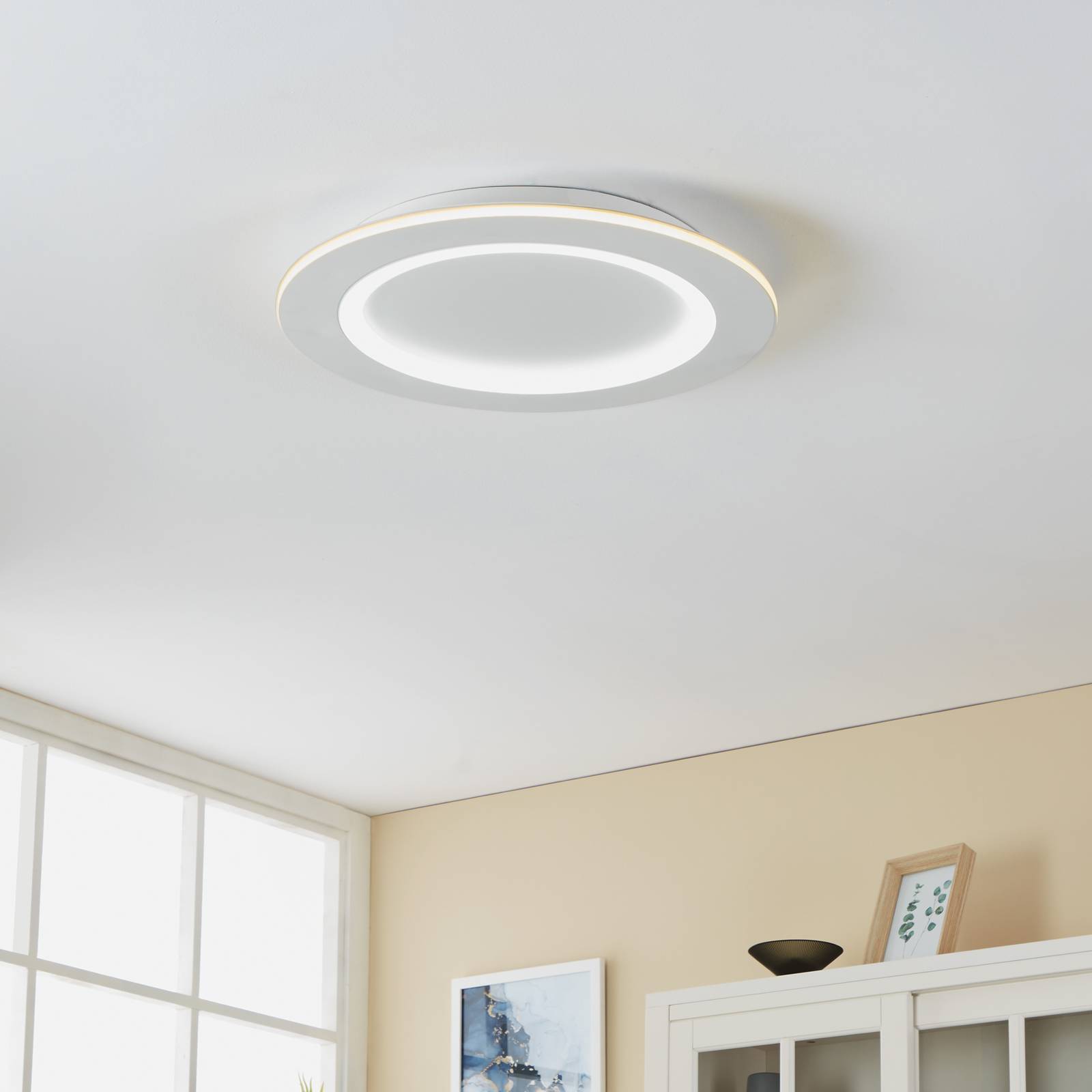 EGLO connect LED-Deckenlampe Padrogiano-Z, Ø 45 cm, weiß günstig online kaufen