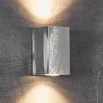 Canto Maxi Kubi 2 17cm galvanised outdoor wall lamp