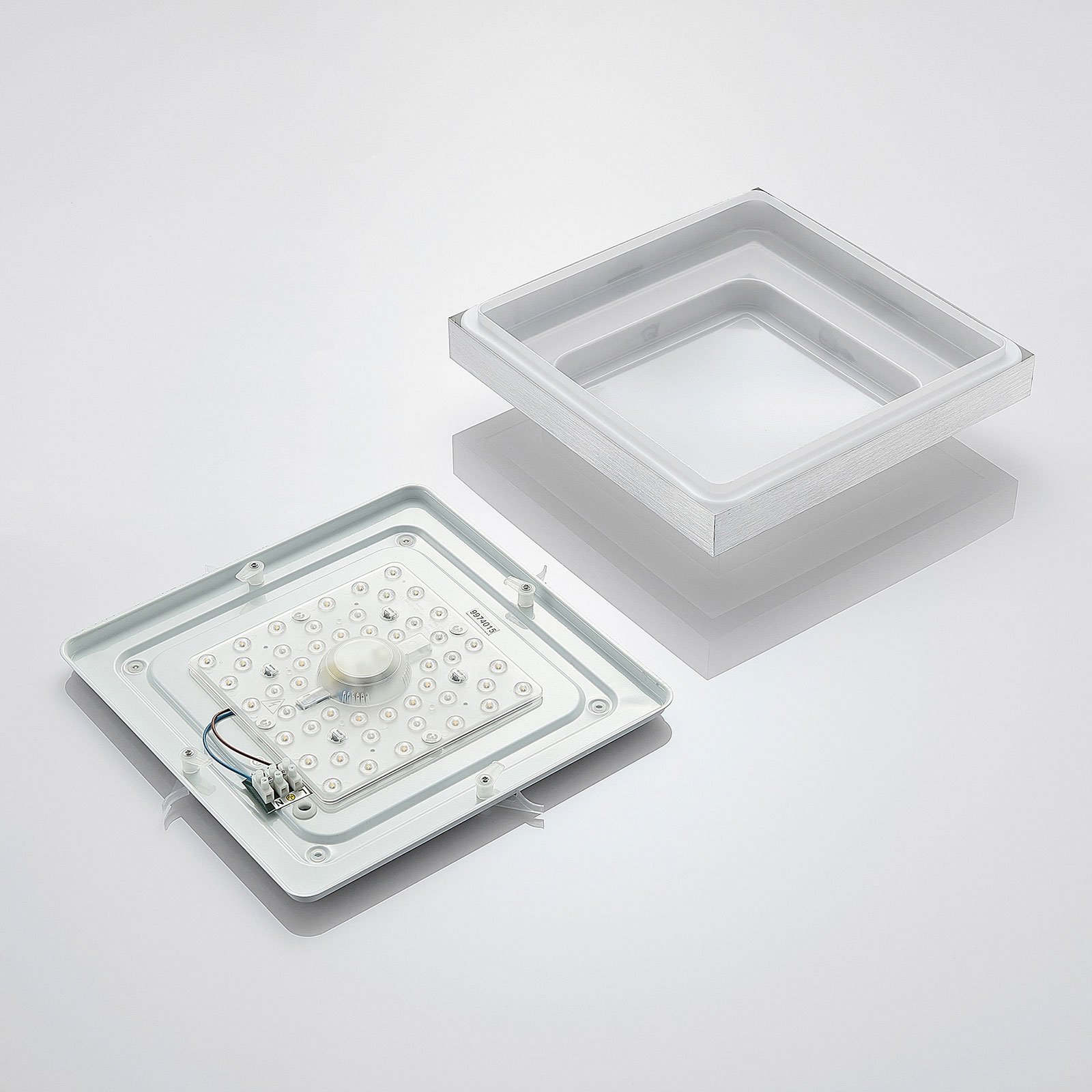 Mirco Ceiling Lamp Alu/White - Lindby