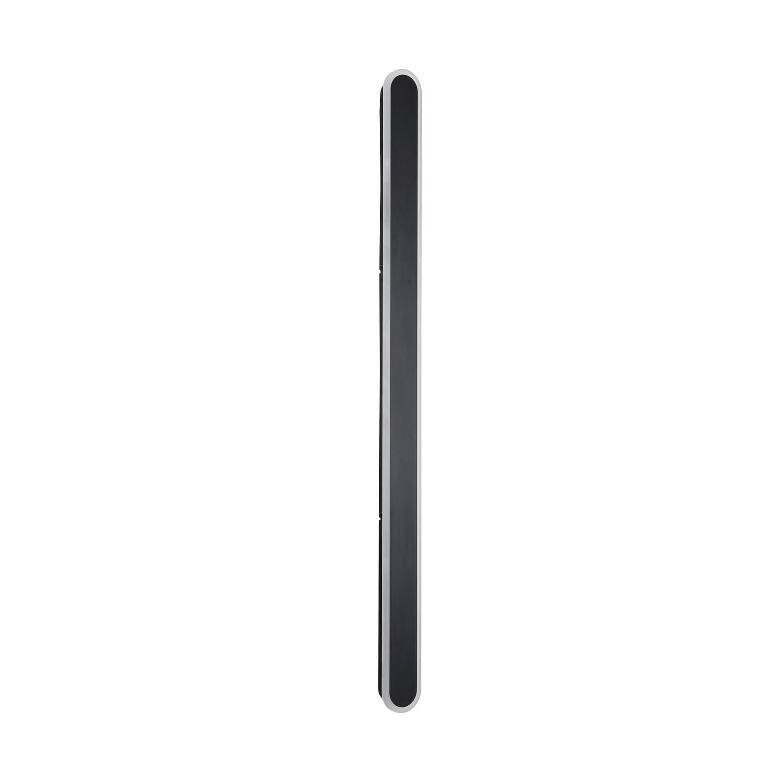 LED-Außenwandlampe Bordo Oval 120 cm schwarz Aluminium