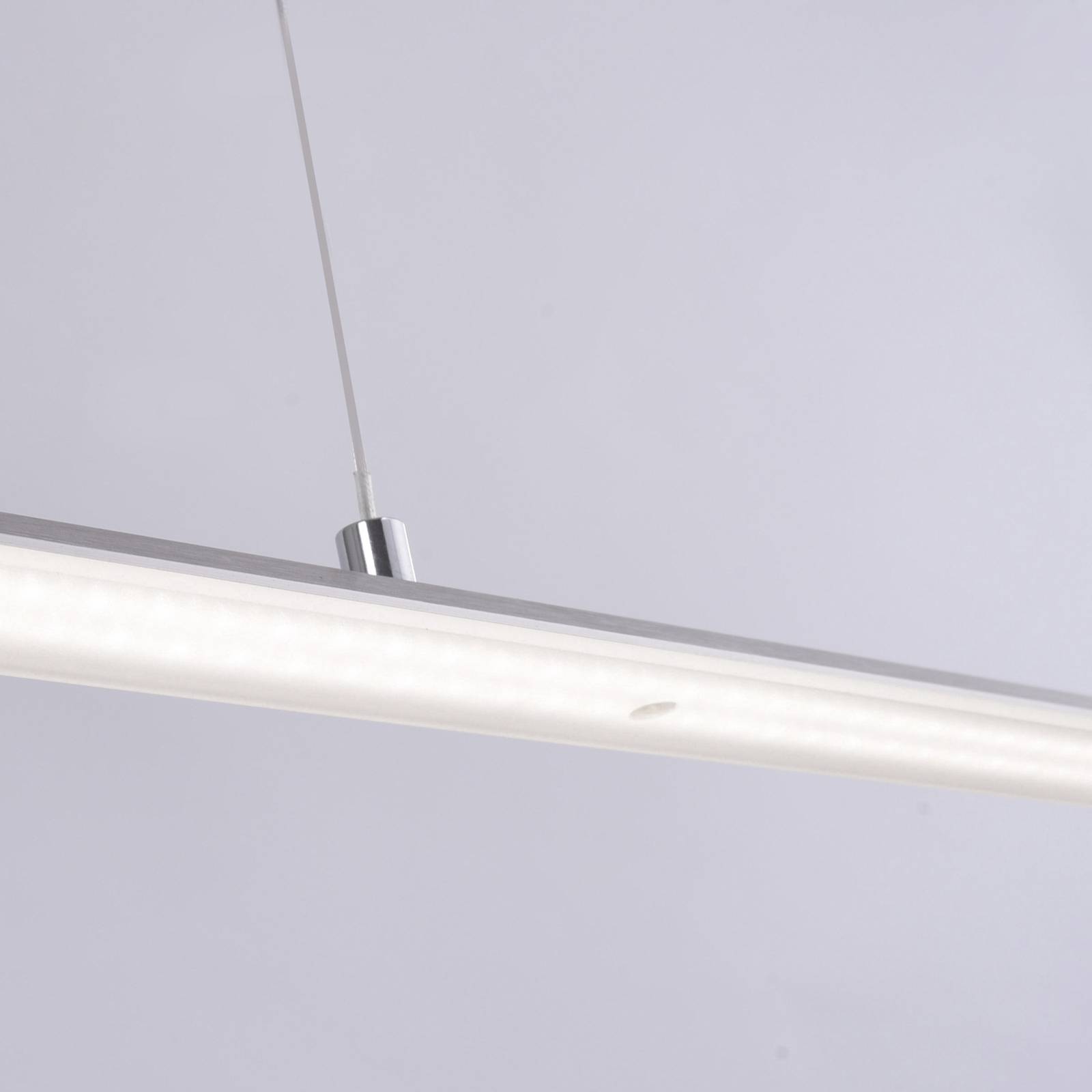 PURE żyrandol LED Lite, srebrny, 160 cm, CCT, ściemniany