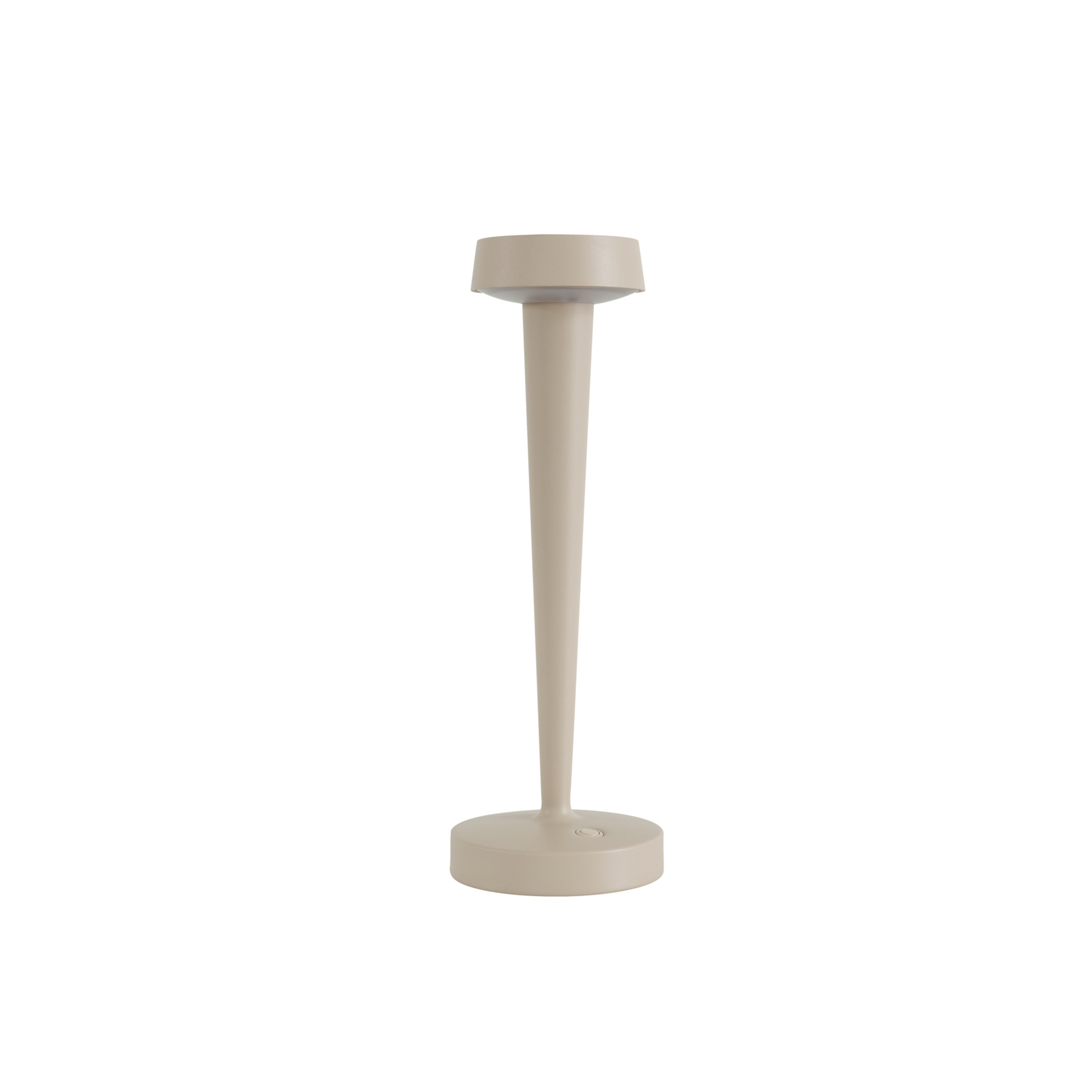 Lea LED-batterijkaarsenhouder, vaas, beige, 28 cm - Lucande