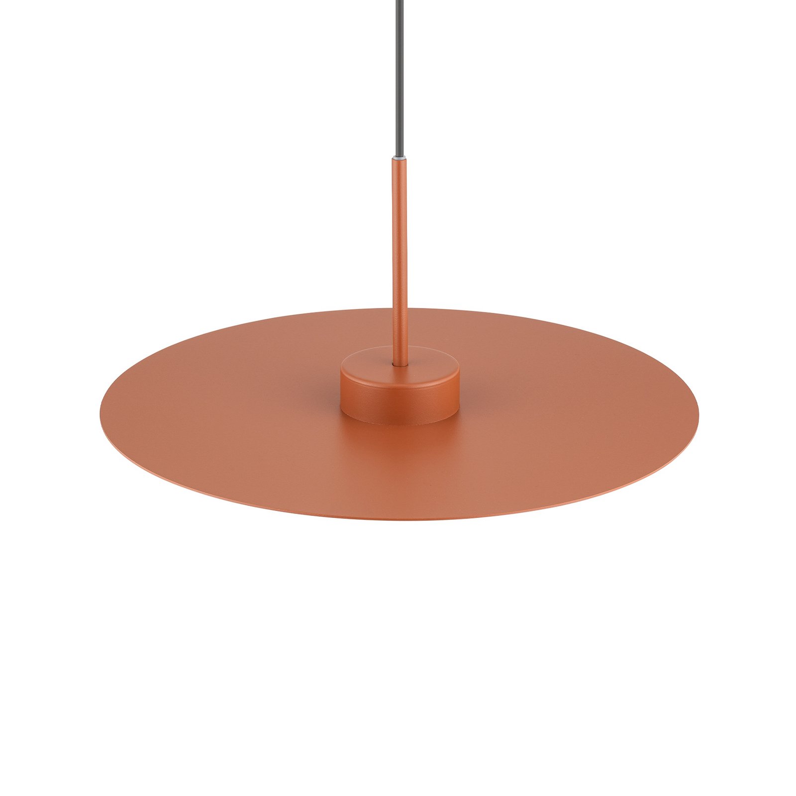 Lámpara colgante Simone, acero, color terracota, Ø 40 cm, GX53, GX53 Lámpara colgante Simone, acero, color terracota, Ø 40 cm, GX53, GX53