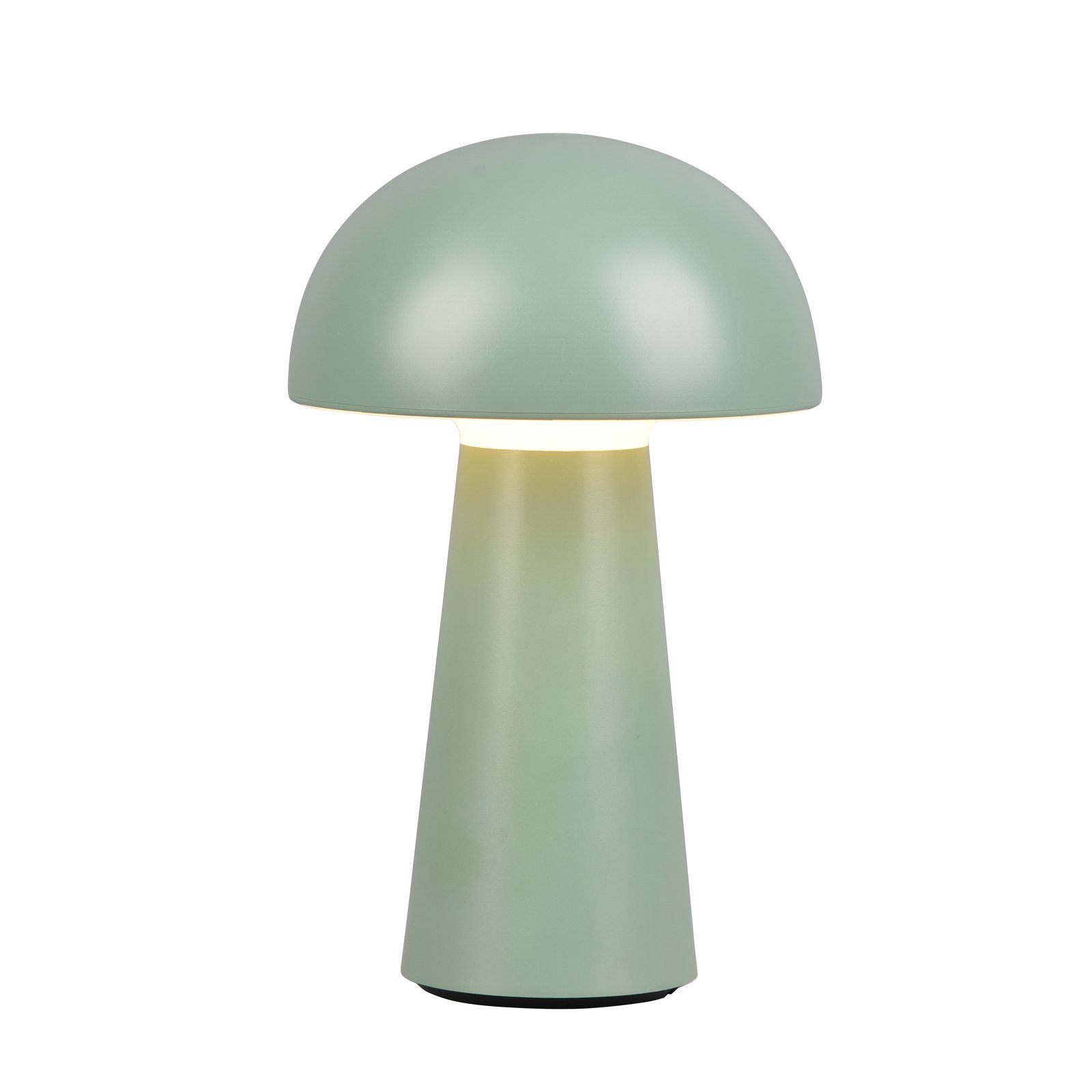 Lennon LED table lamp IP44 battery touch dim green