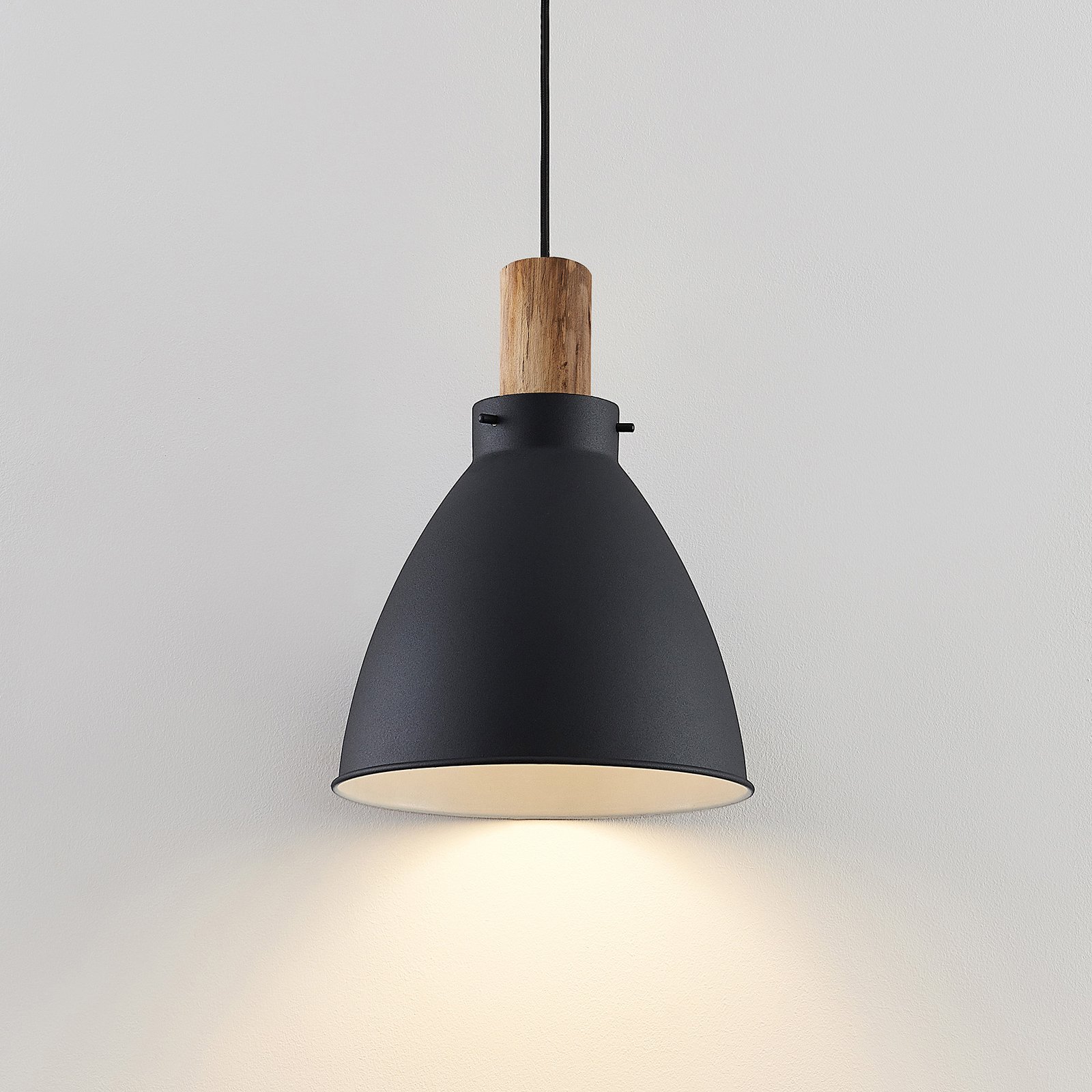 Trebale Suspension Black/Wood - Lindby