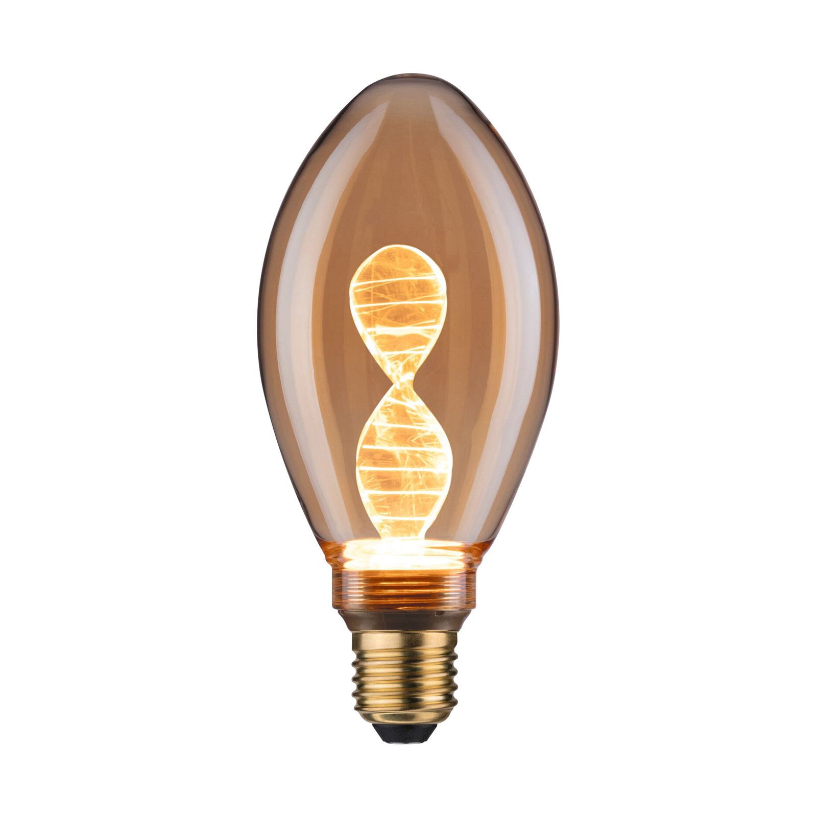 Paulmann LED-lampa E27 3,5 W Helix 1 800K guld