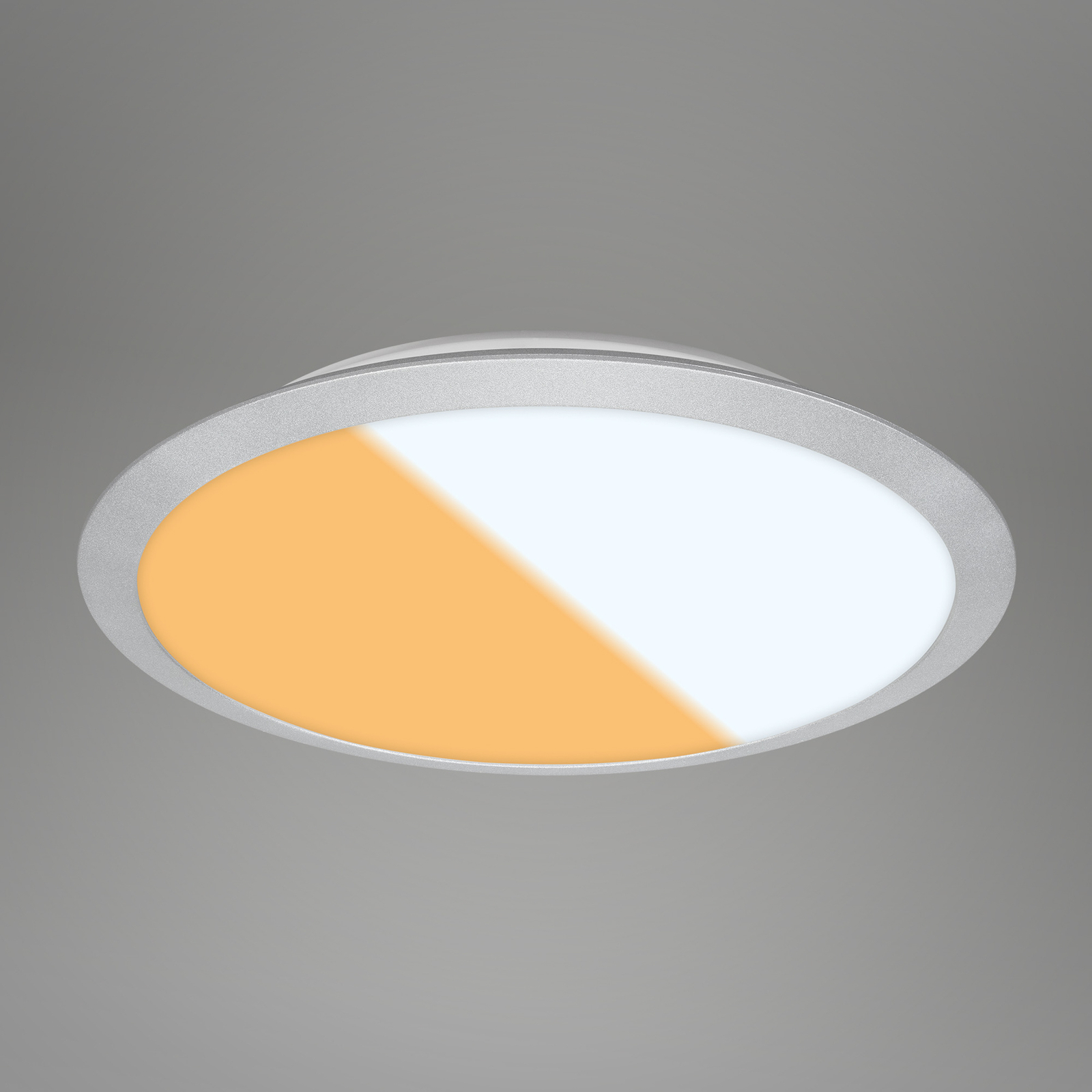 LED stropní světlo 3767014 CCT, IP44 chrom matný