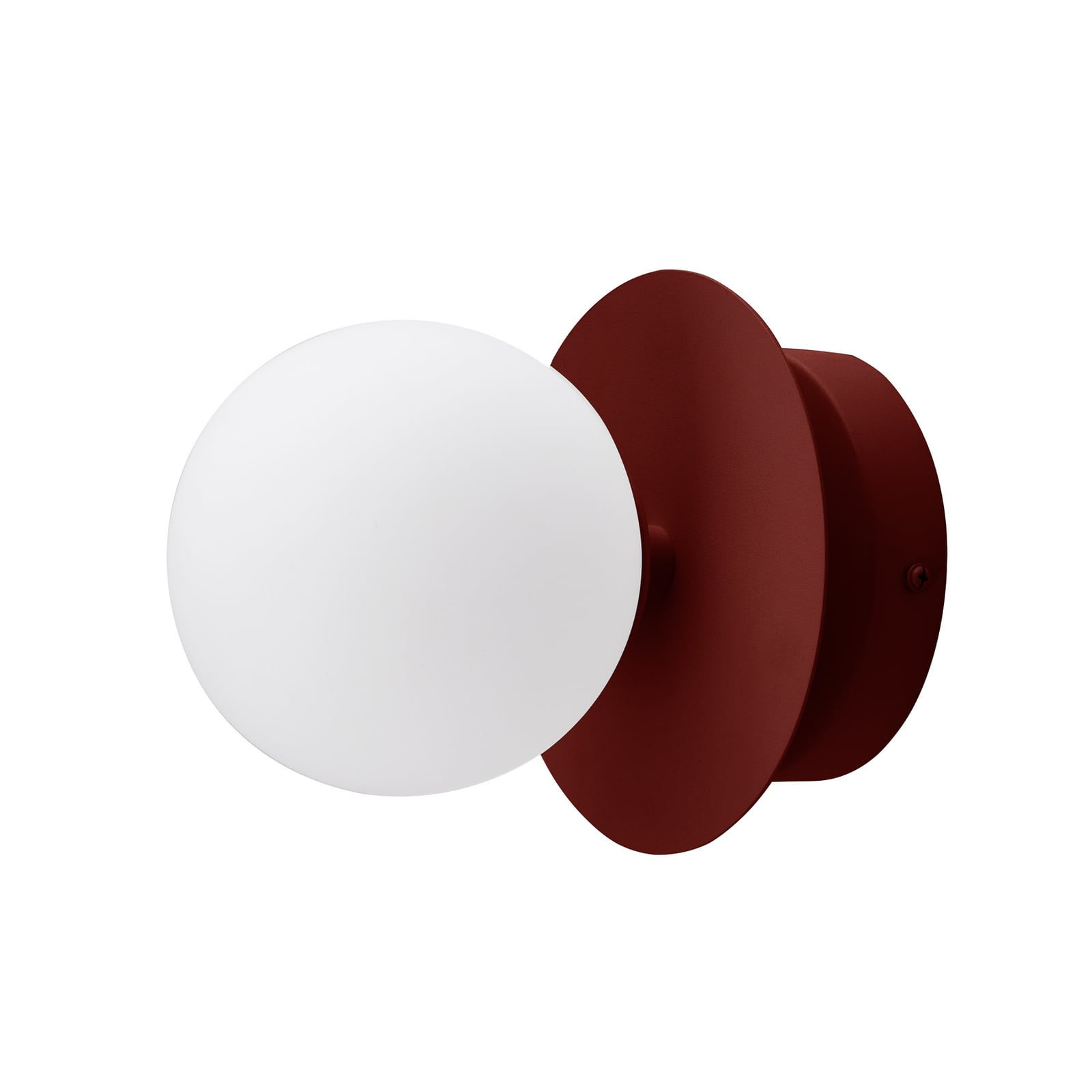 Globen Lighting Lampa ścienna ART DECO bordowy/biały Ø16cm IP44