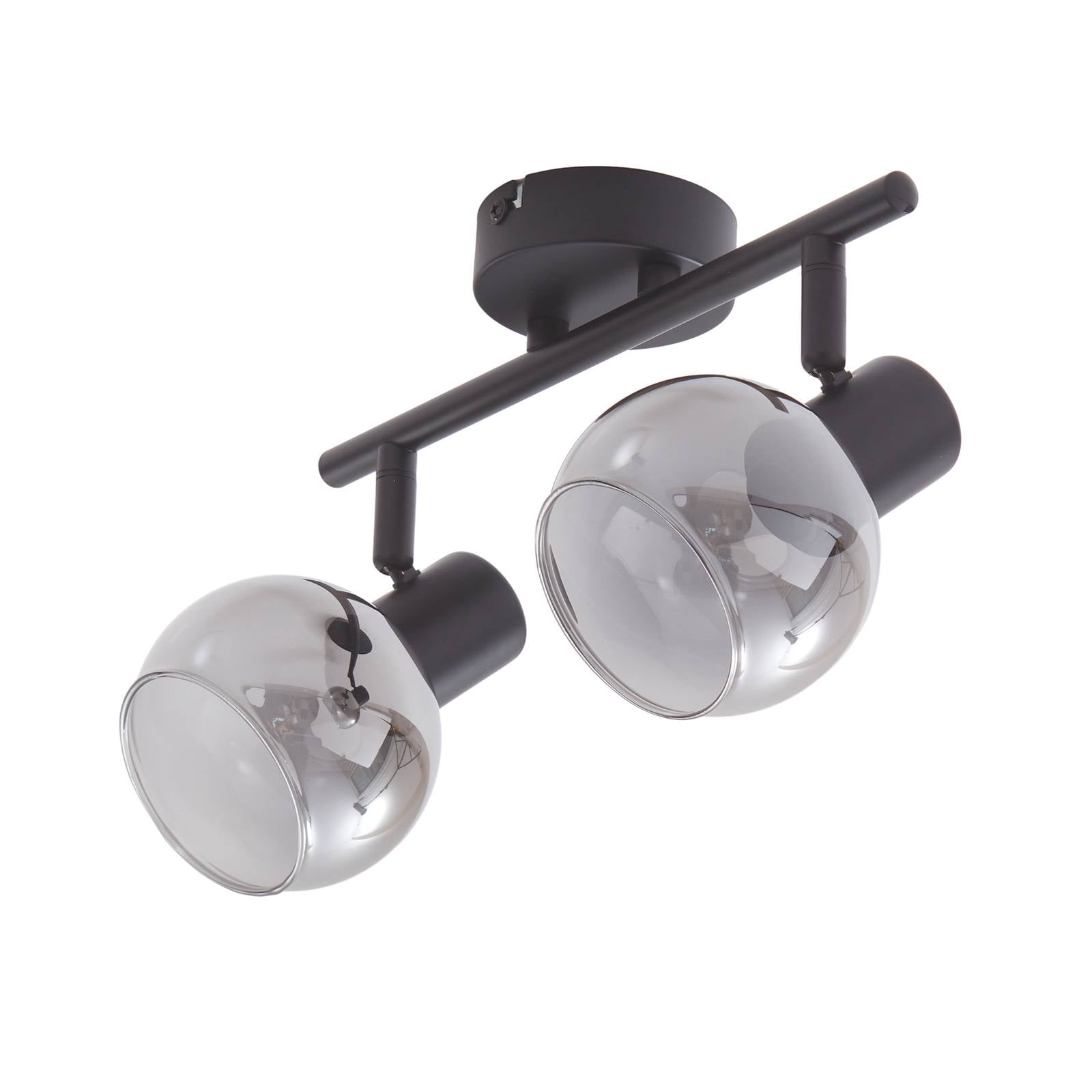 Lindby Arna Deckenleuchte, schwarz, 2-flammig