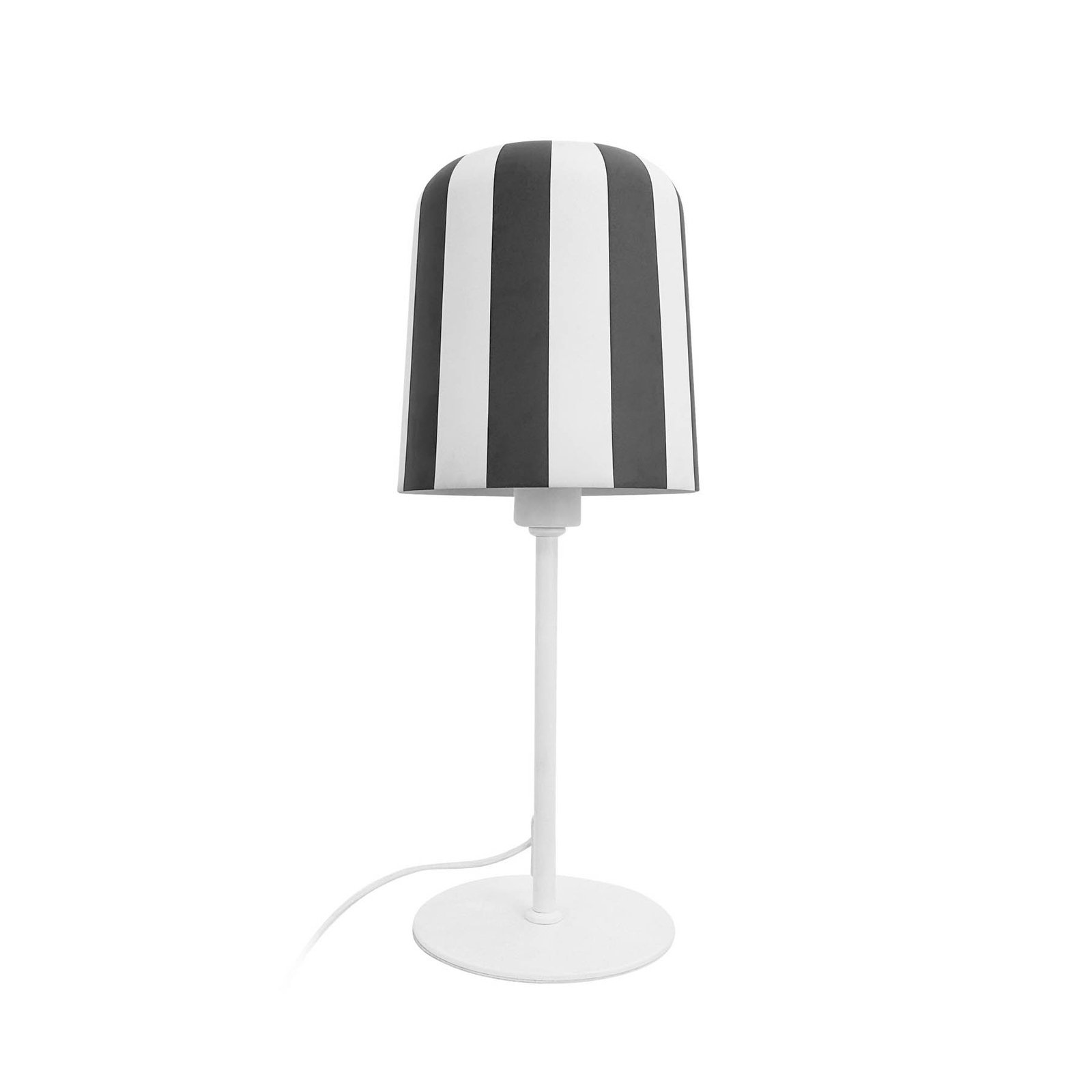 Lampada da tavolo Dyberg Larsen Gry, grigio/bianco, altezza 49,5 cml