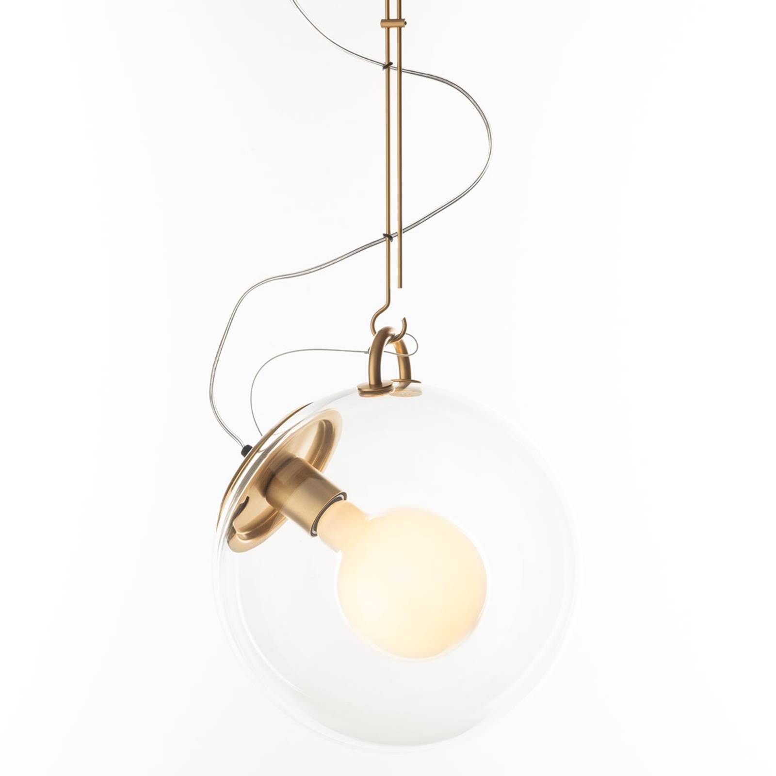 Artemide Miconos Glas-Pendelleuchte in Messing