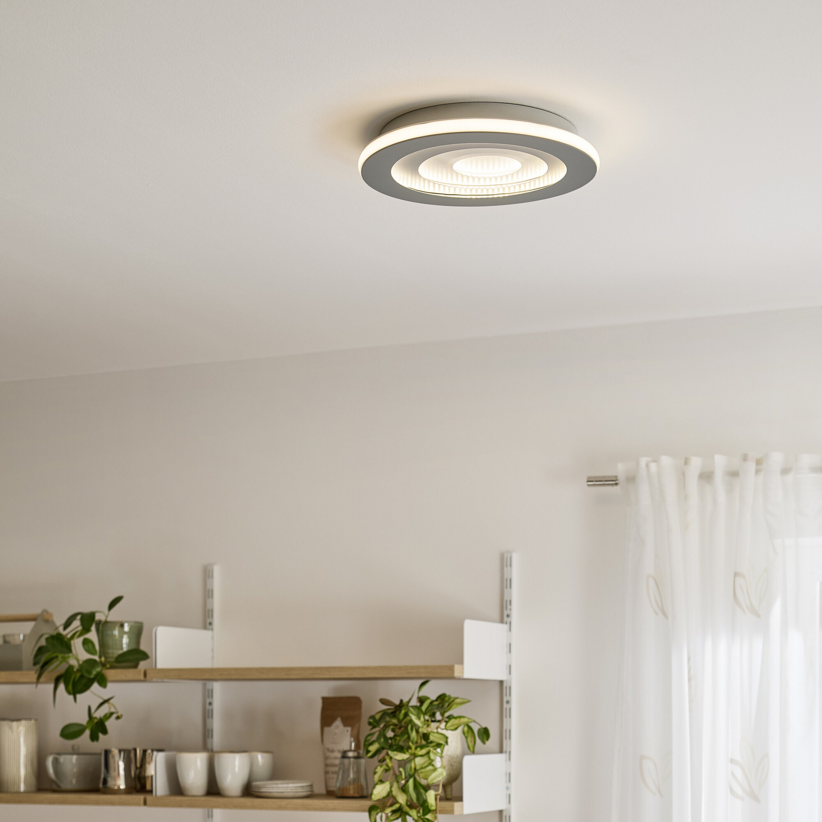 Φωτιστικό οροφής LED OSRAM ORBIS SPIRAL, Ø 37 cm, γκρι, clickdim Φωτιστικό οροφής LED OSRAM ORBIS SPIRAL, Ø 37 cm, γκρι, clickdim