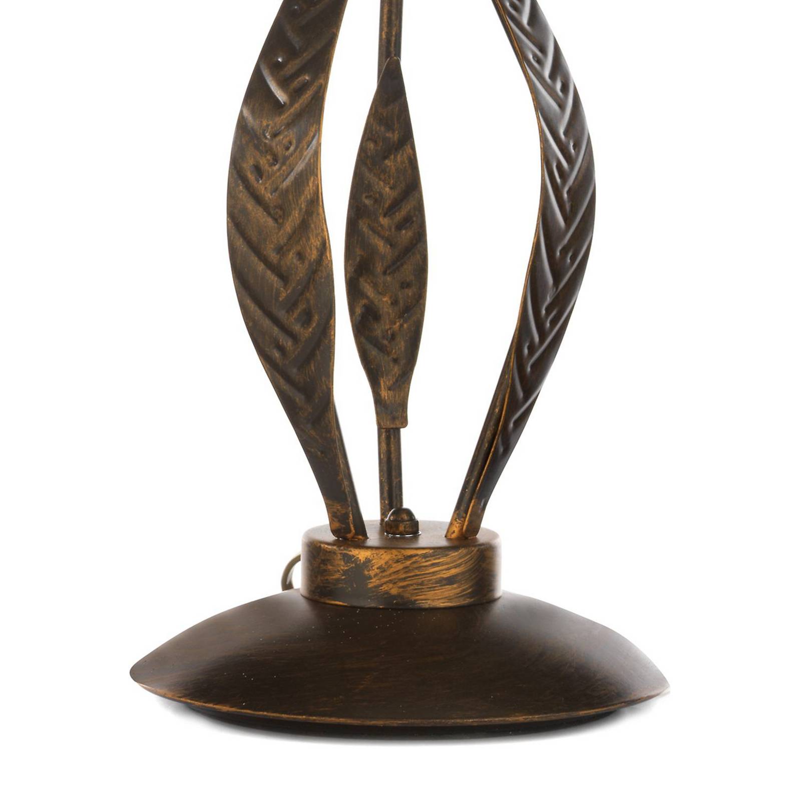 Lampa stołowa Alga, 3-punktowa, żelazo, szkło, Florentyna