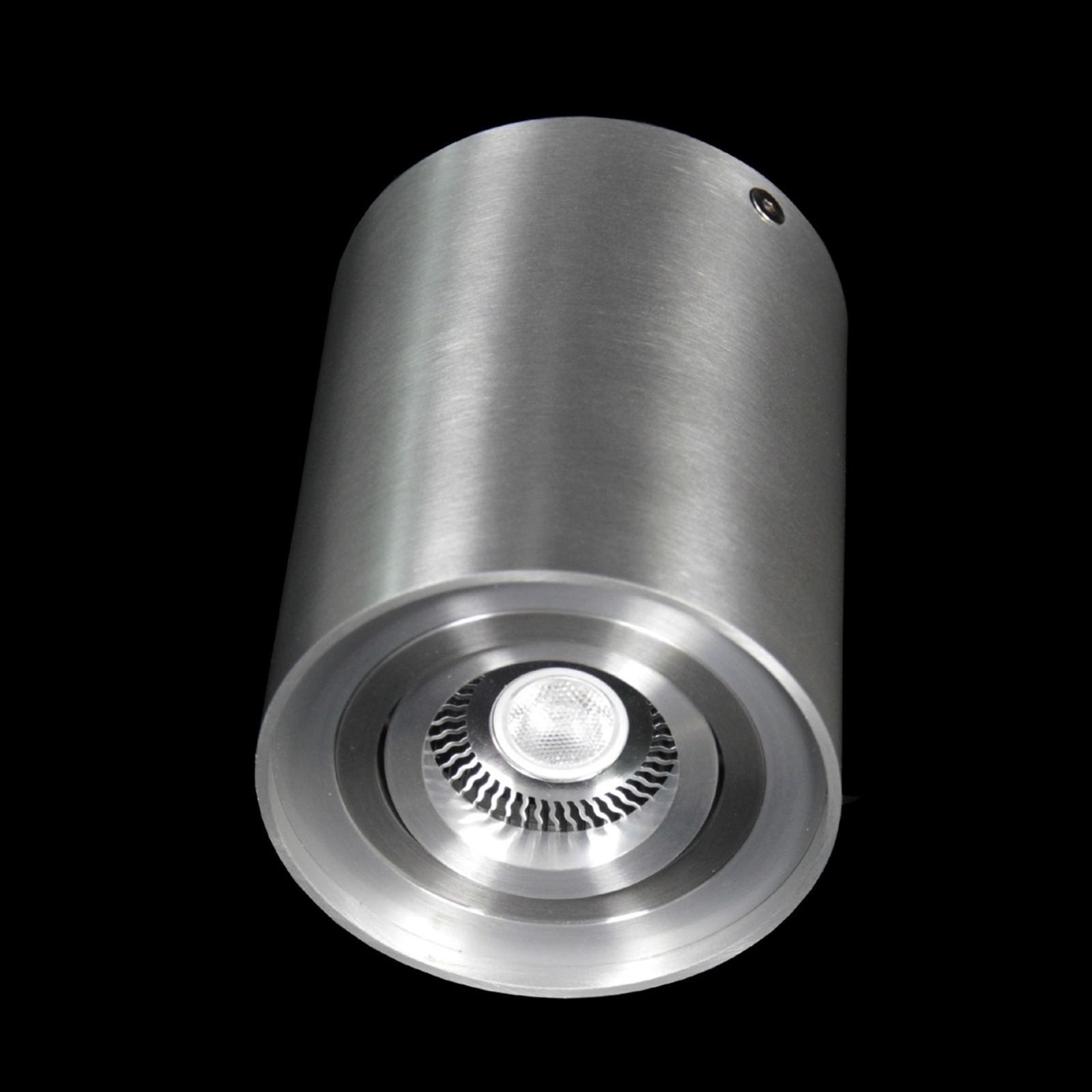 Pamalux Round LED ceiling light SUSA, for Living / Dining Room, aluminium, GU10, 5 W, energy efficiency: A, H: 12.5 cm
