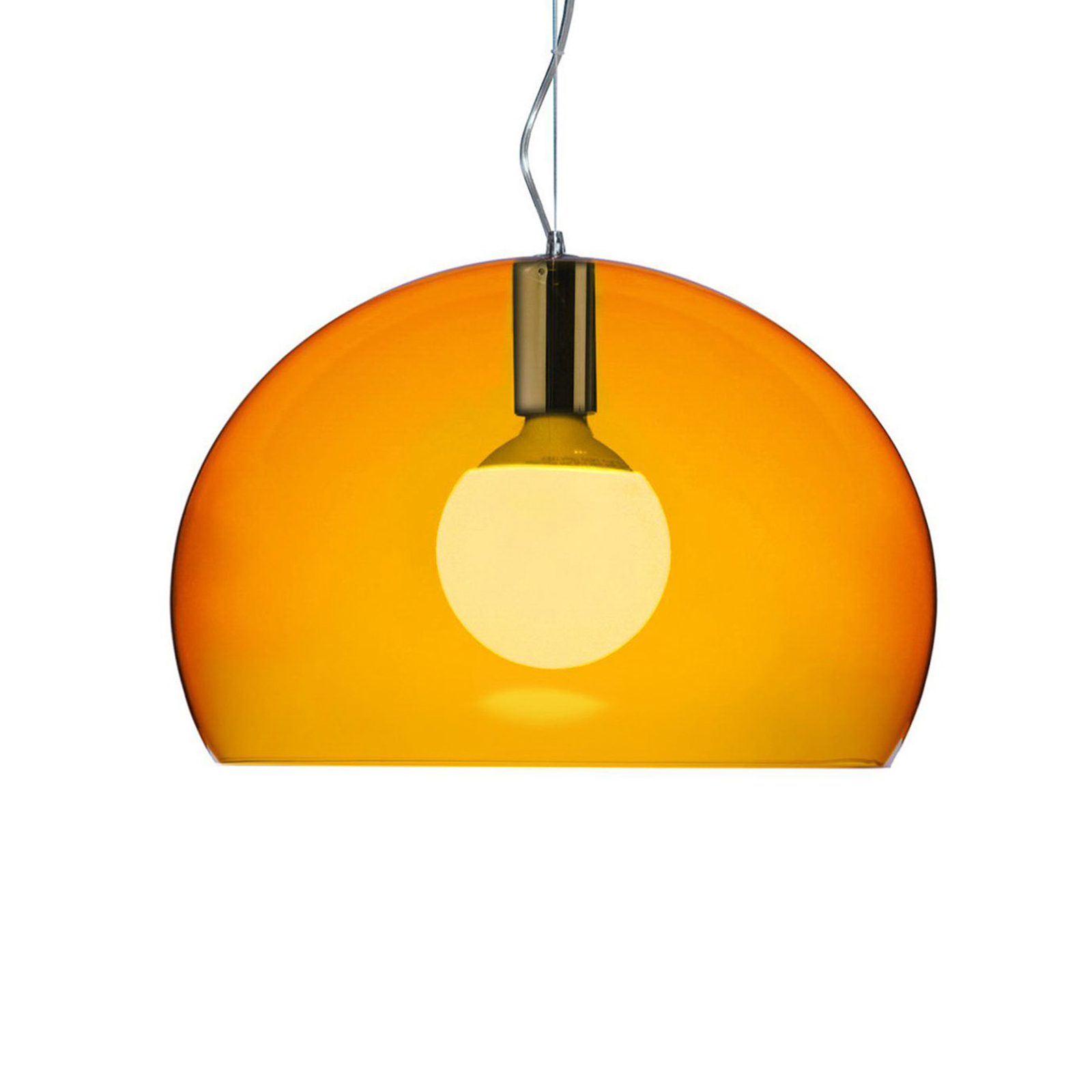 Kartell Small FL/Y LED-Hängeleuchte orange
